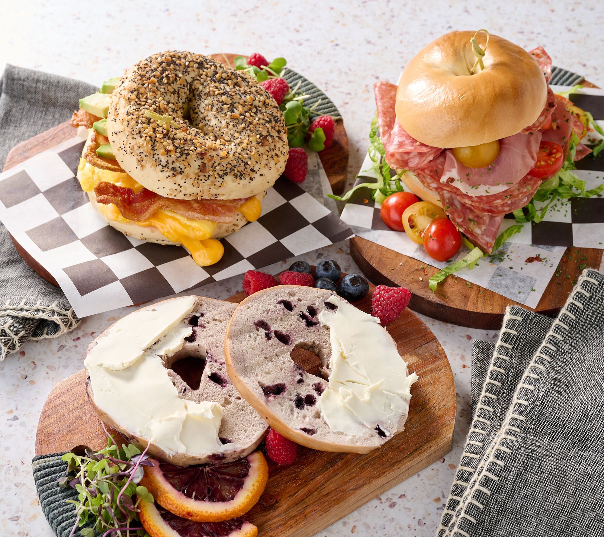  SH 1/13 Just Bagels (18) 4oz NYC Kettle Boiled Bagels Auto-Delivery - M133353