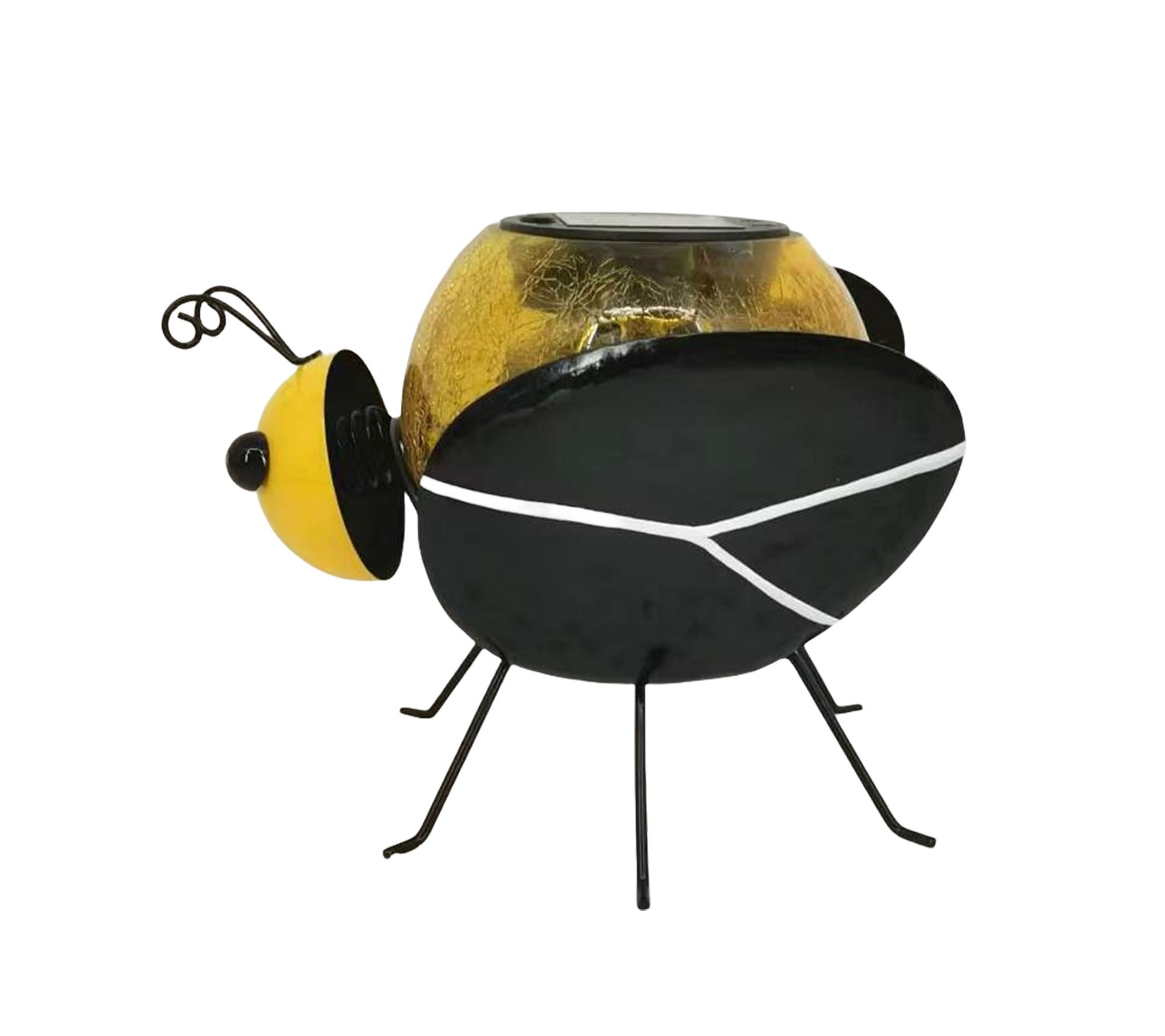 "As Is" Temp-tations Outdoors Solar Crackle Glass Critter
