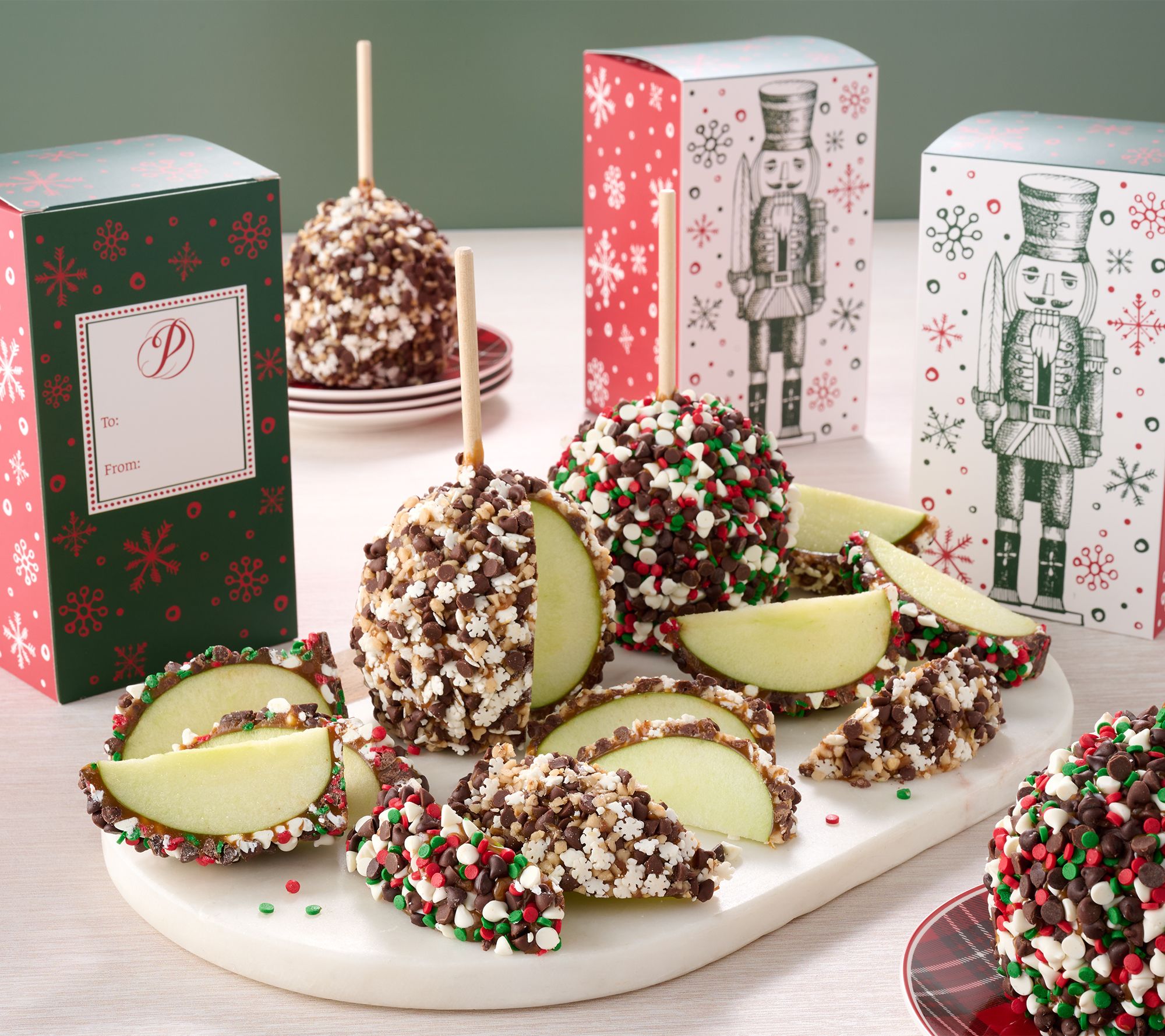 Mrs. Prindables 6pc Holiday Sharing Size Apple Assortment