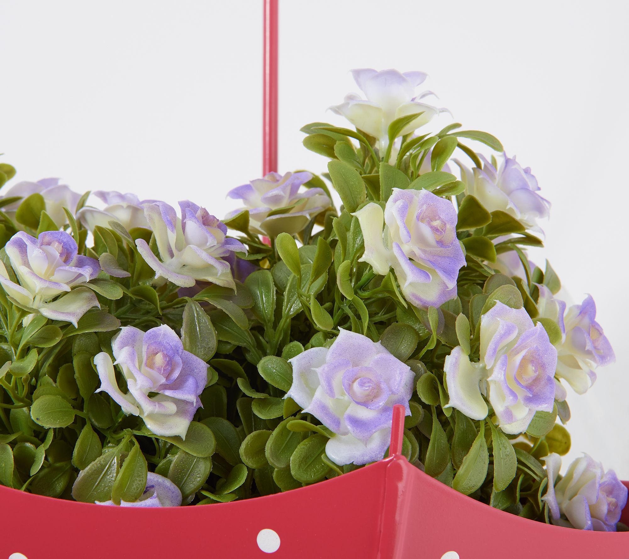 Plow & Hearth Umbrella Planter with Faux Plants