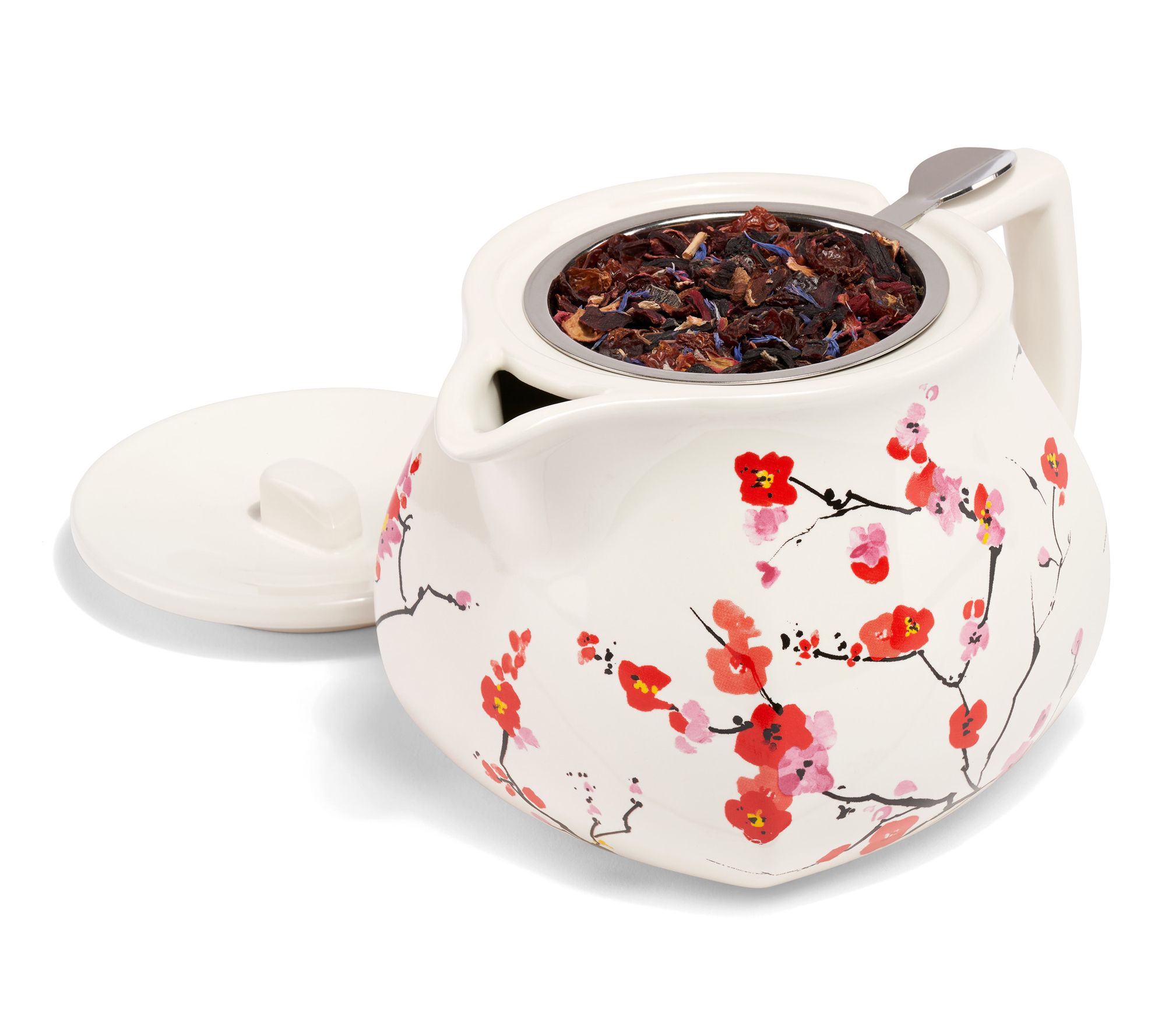 Tea Forte Sakura Floral Fiore Teapot withInfuser