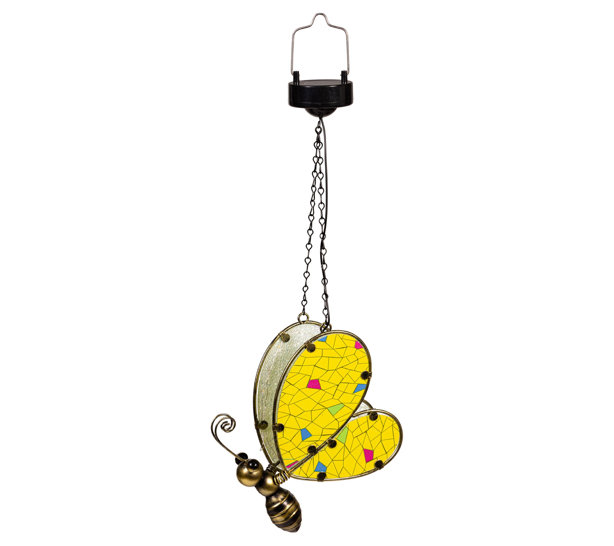 Plow & Hearth Solar Glass Mosaic-Style Hanging Critter