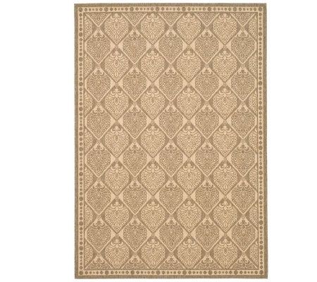 Safavieh Courtyard Teardrop 2'7" x 5' Rug withSisal Weave