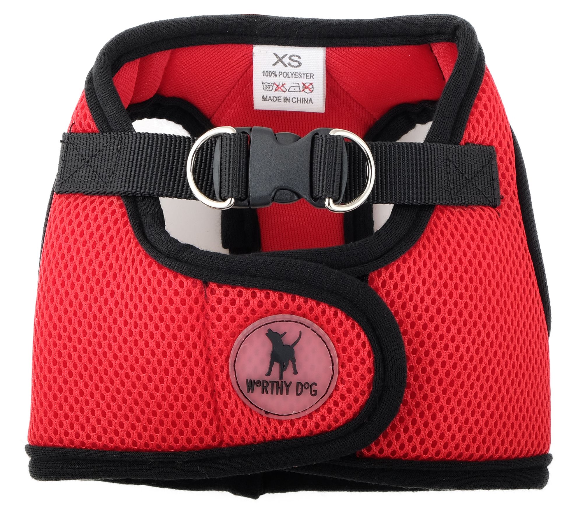The Worthy Dog Red Mesh Sidekick Harness
