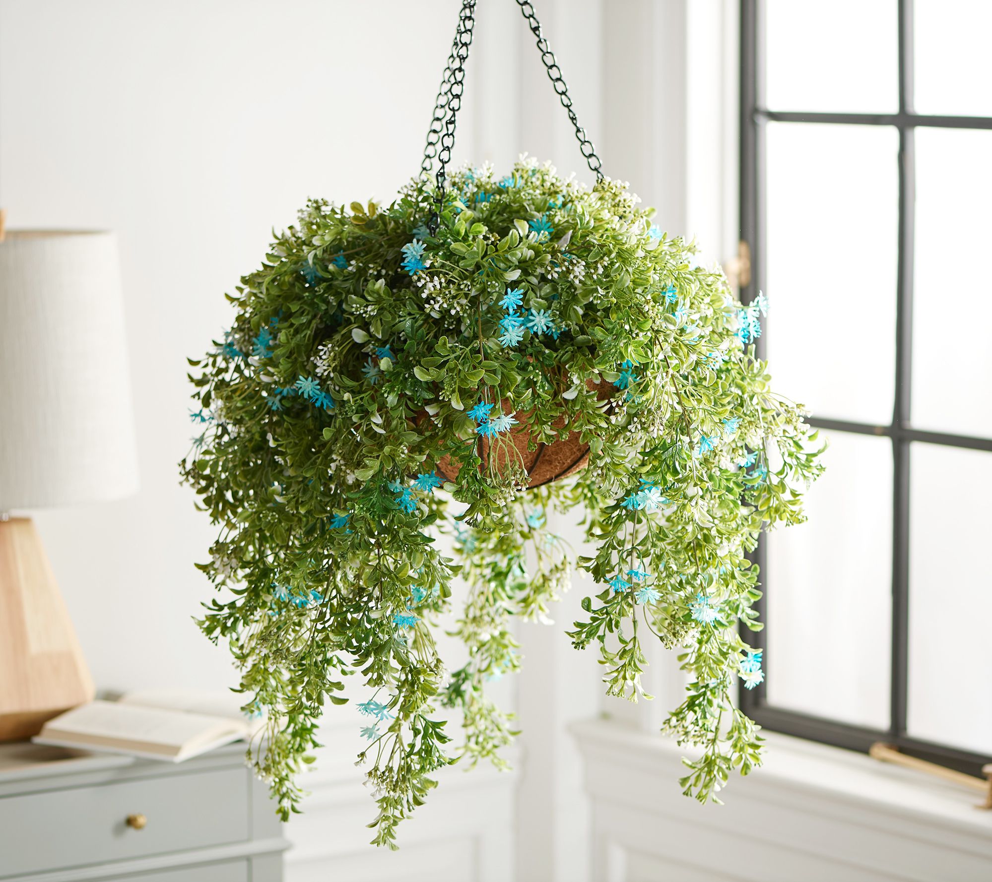"As Is" Garden Reflections 24" Cascading Indoor/Outdoor Hanging Basket