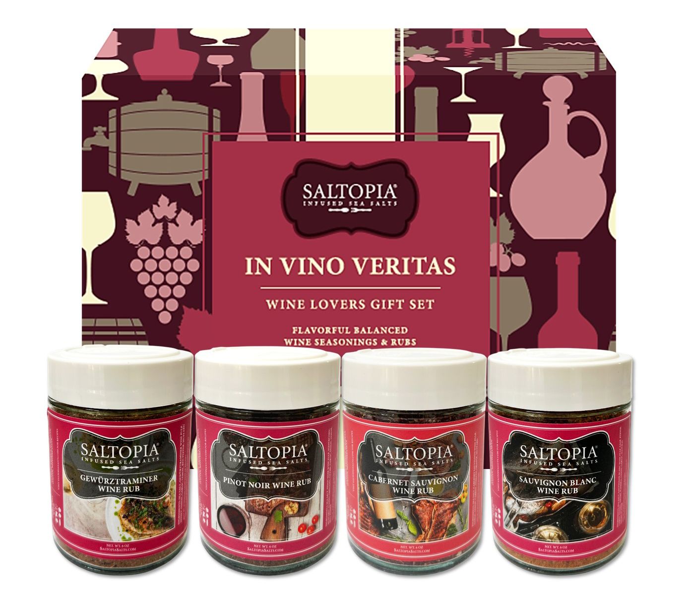 Cooking With Wine Rubs & Seasonings Gift Set