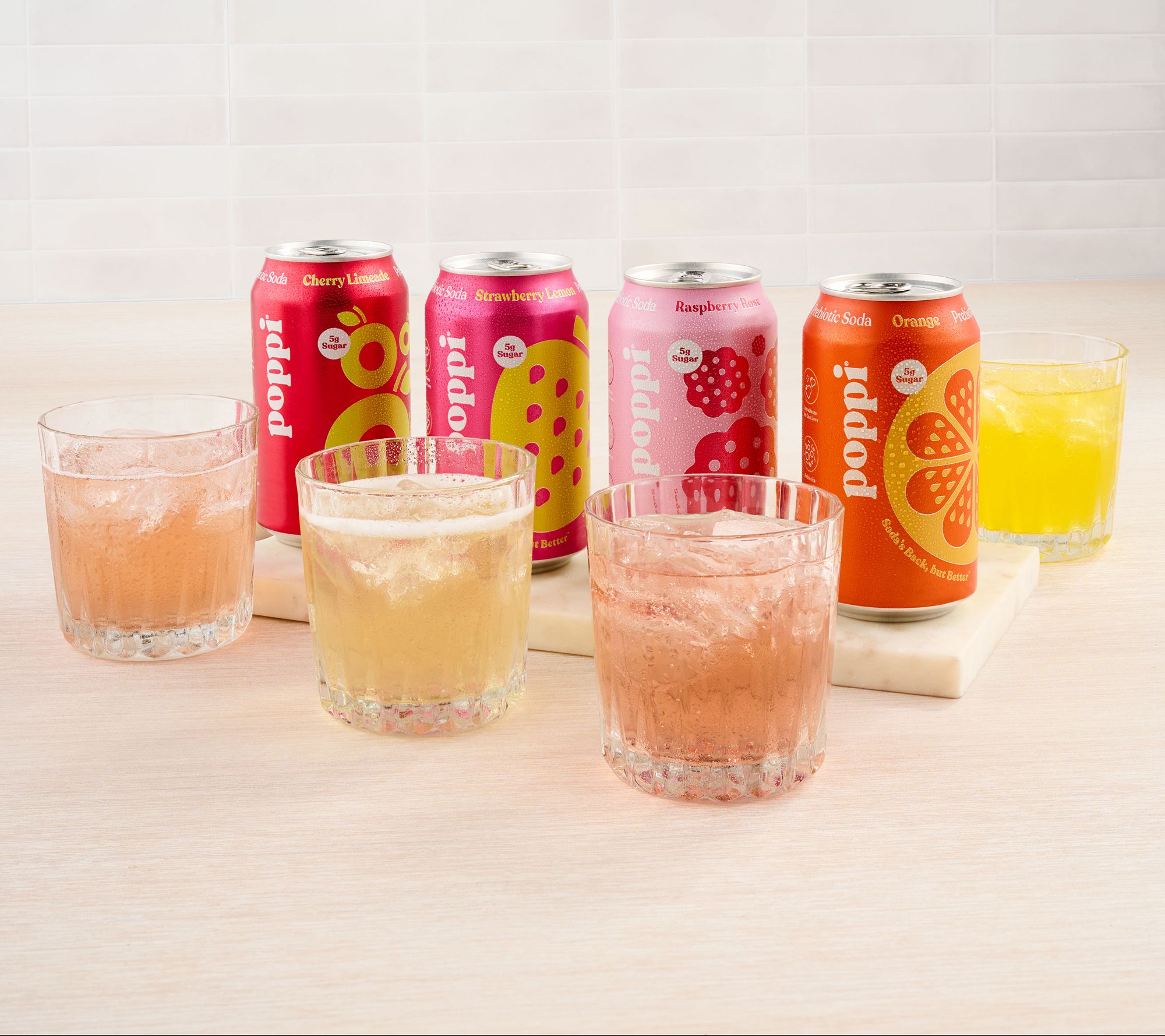 Poppi (12) 12-oz Cans 5g Sugar Soda Fruity Variety Pack