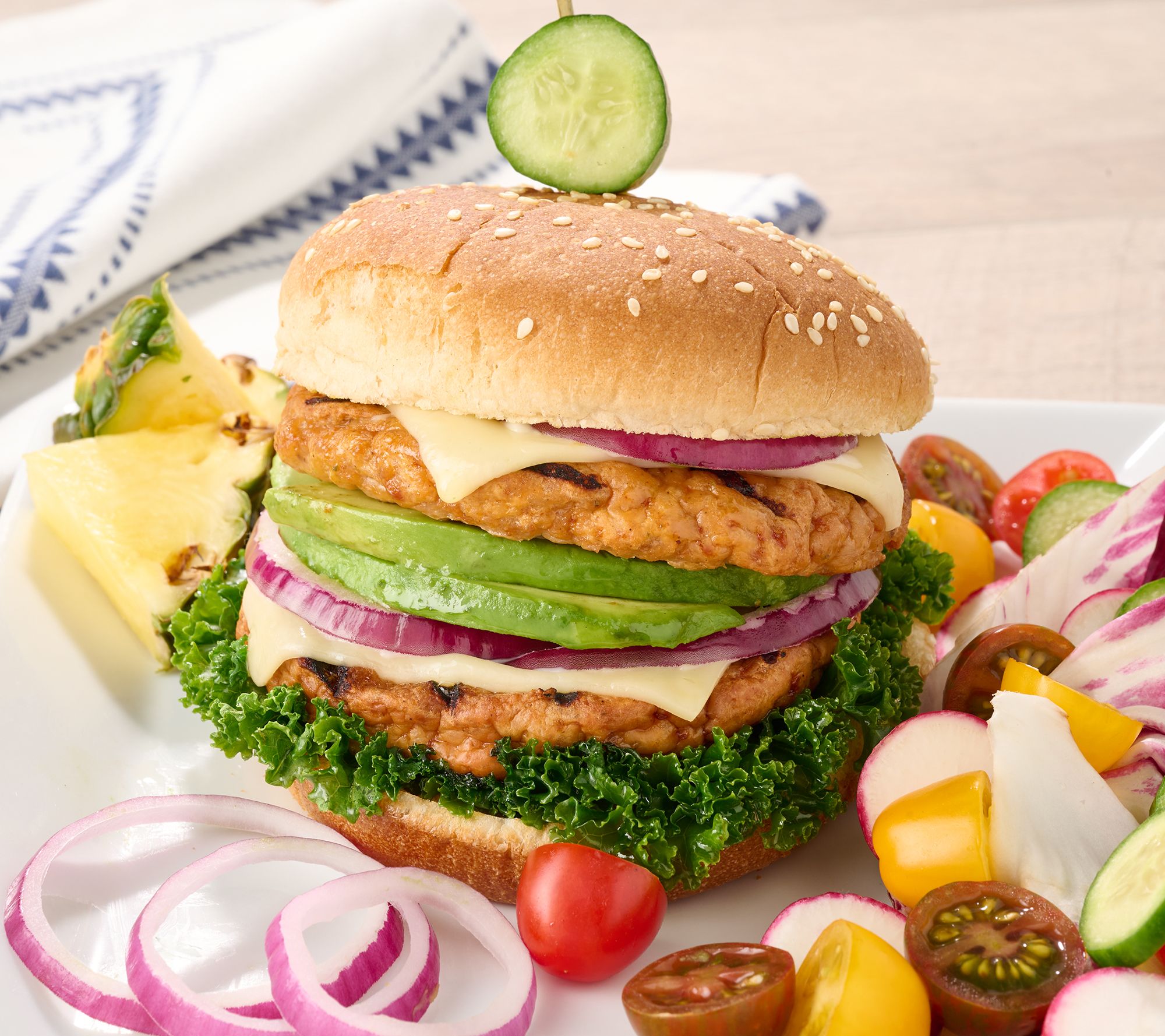 SH 8/31 Rastelli's (8) 4-oz Rotisserie Chicken Burgers