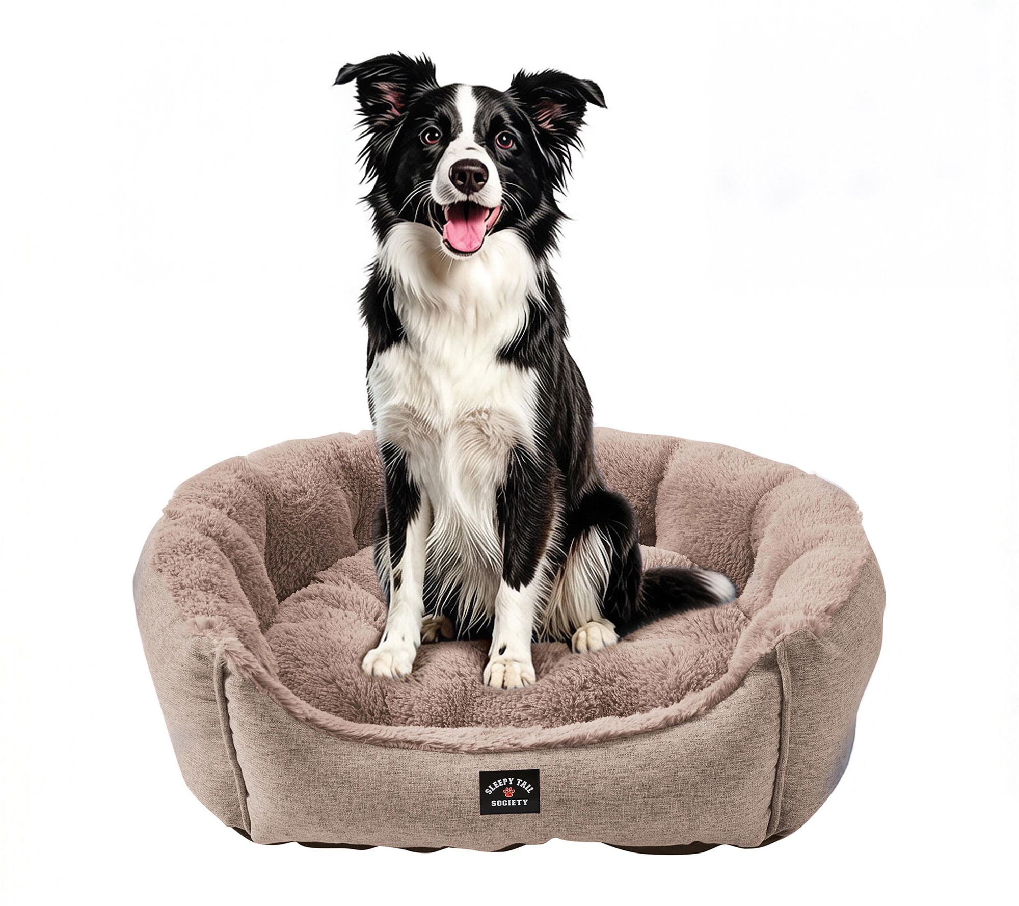 Sleepy Tail Society Large Fluffy Cuddler Pet Bed