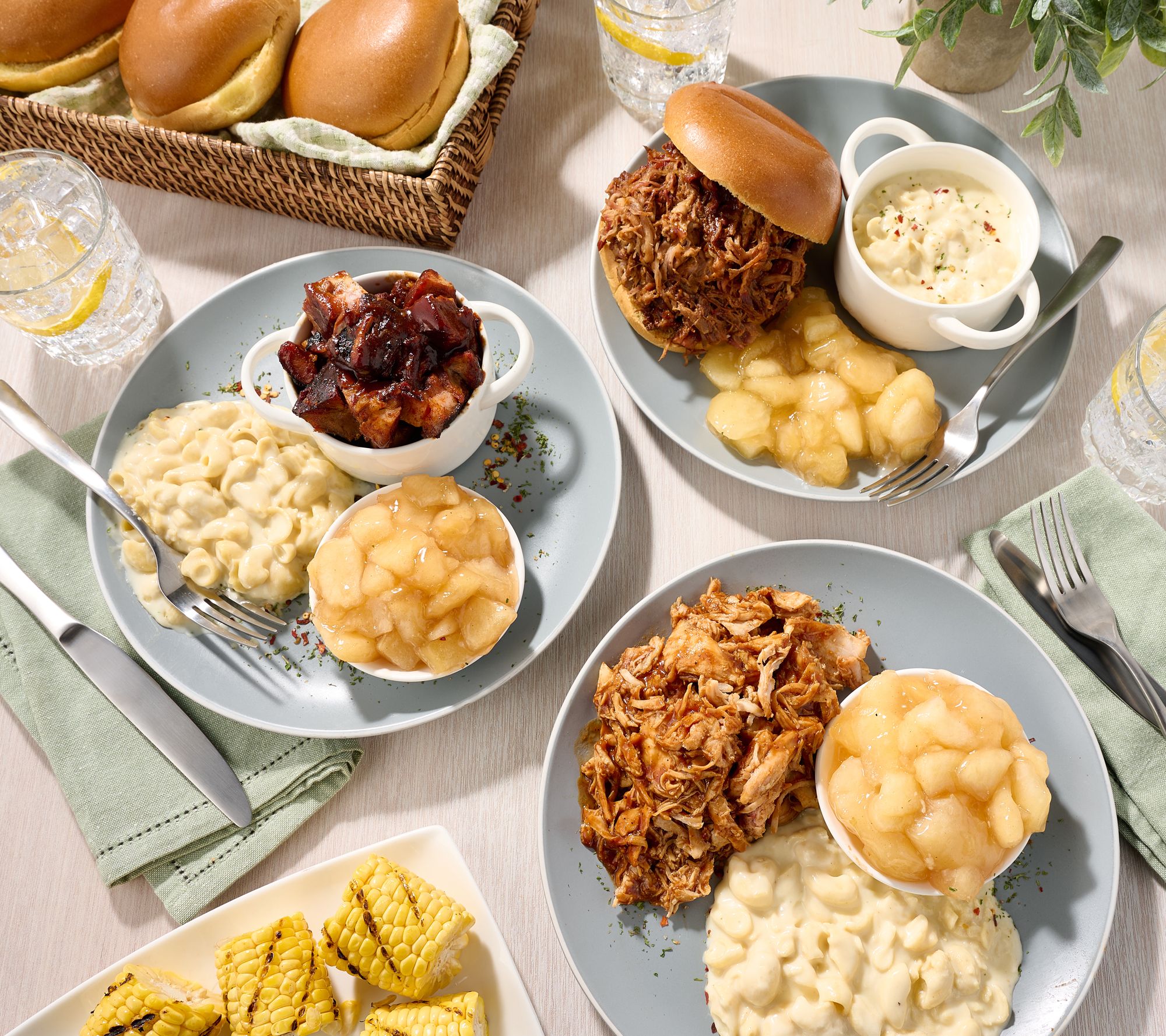 SH 6/22 Corky's 6 Microwave Heat & Eat BBQ Dinners Auto-Delivery