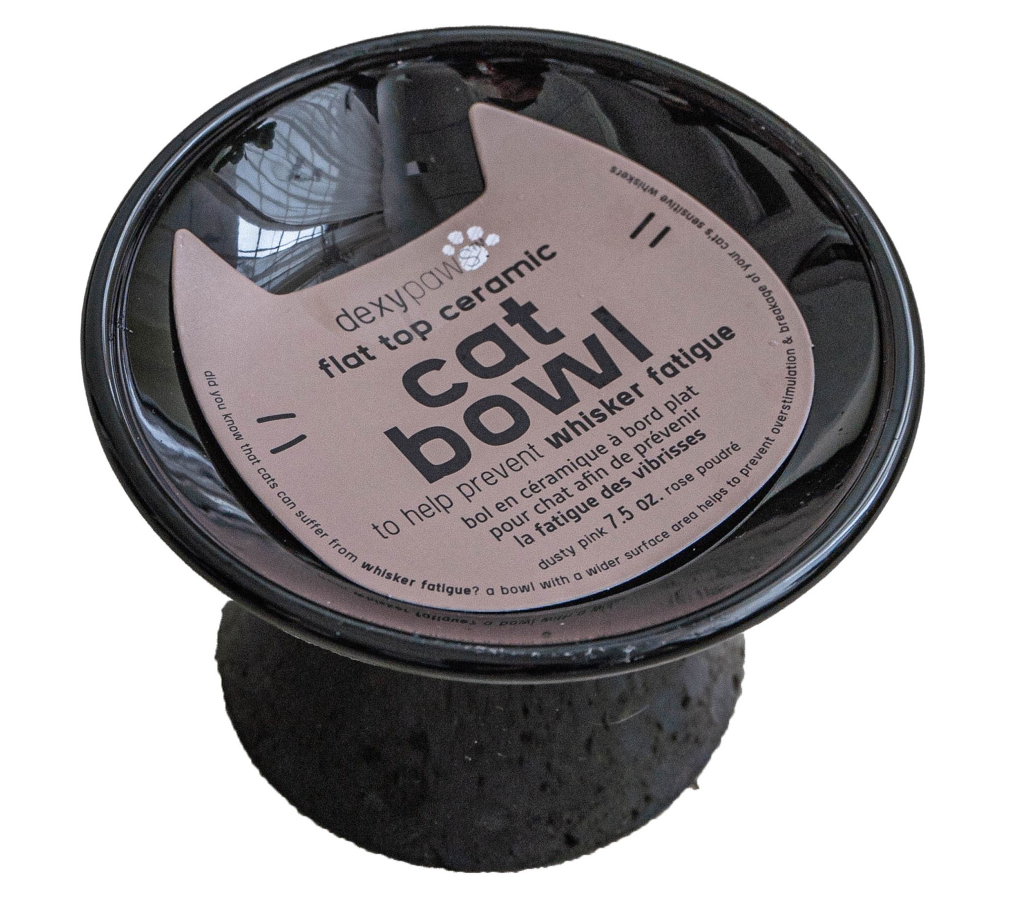 Dexypaws Flat Top Ceramic Cat Bowl