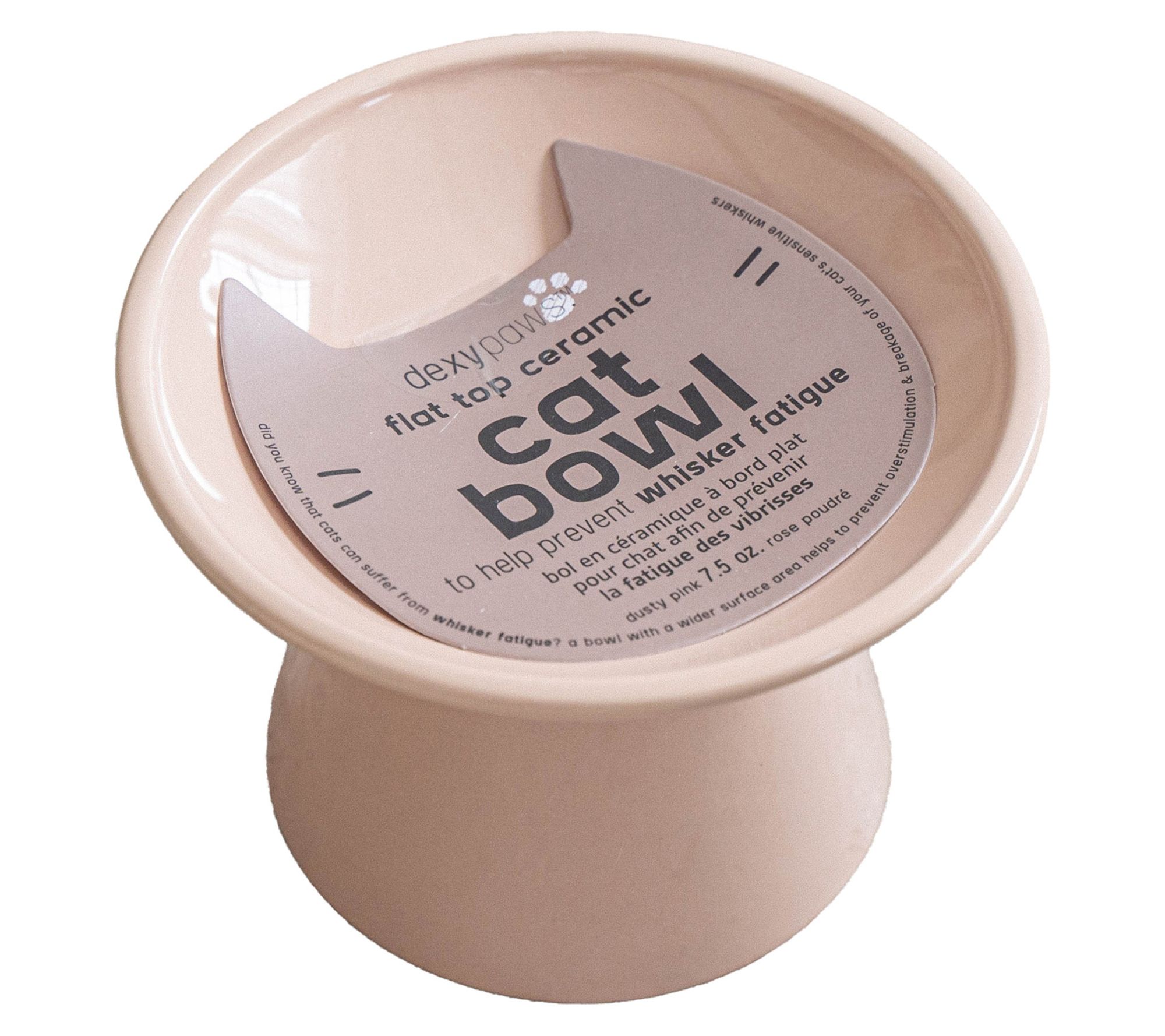 Dexypaws Flat Top Ceramic Cat Bowl