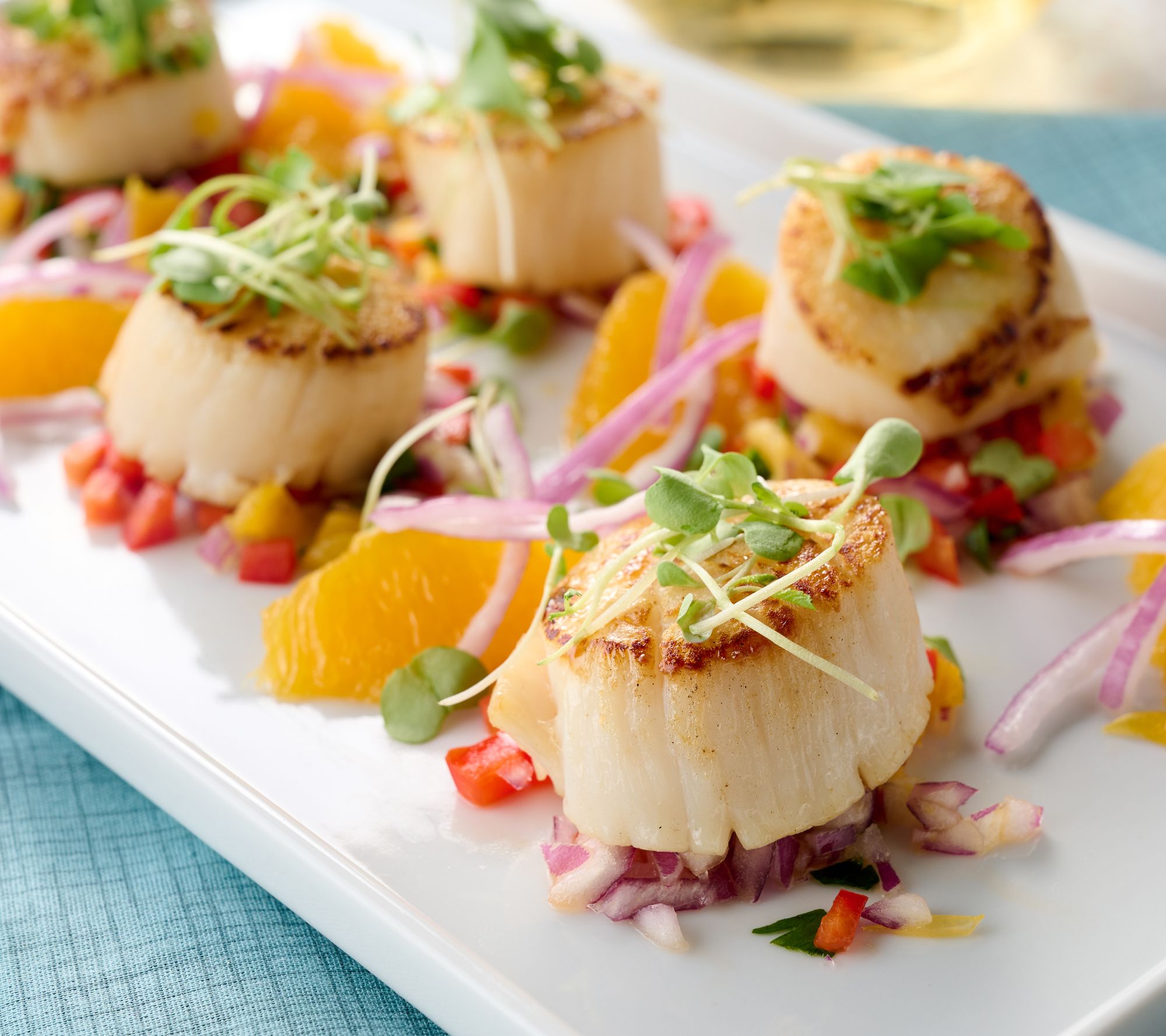 Egg Harbor (2) 1 lb Bags Large Atlantic Dry Sea Scallops