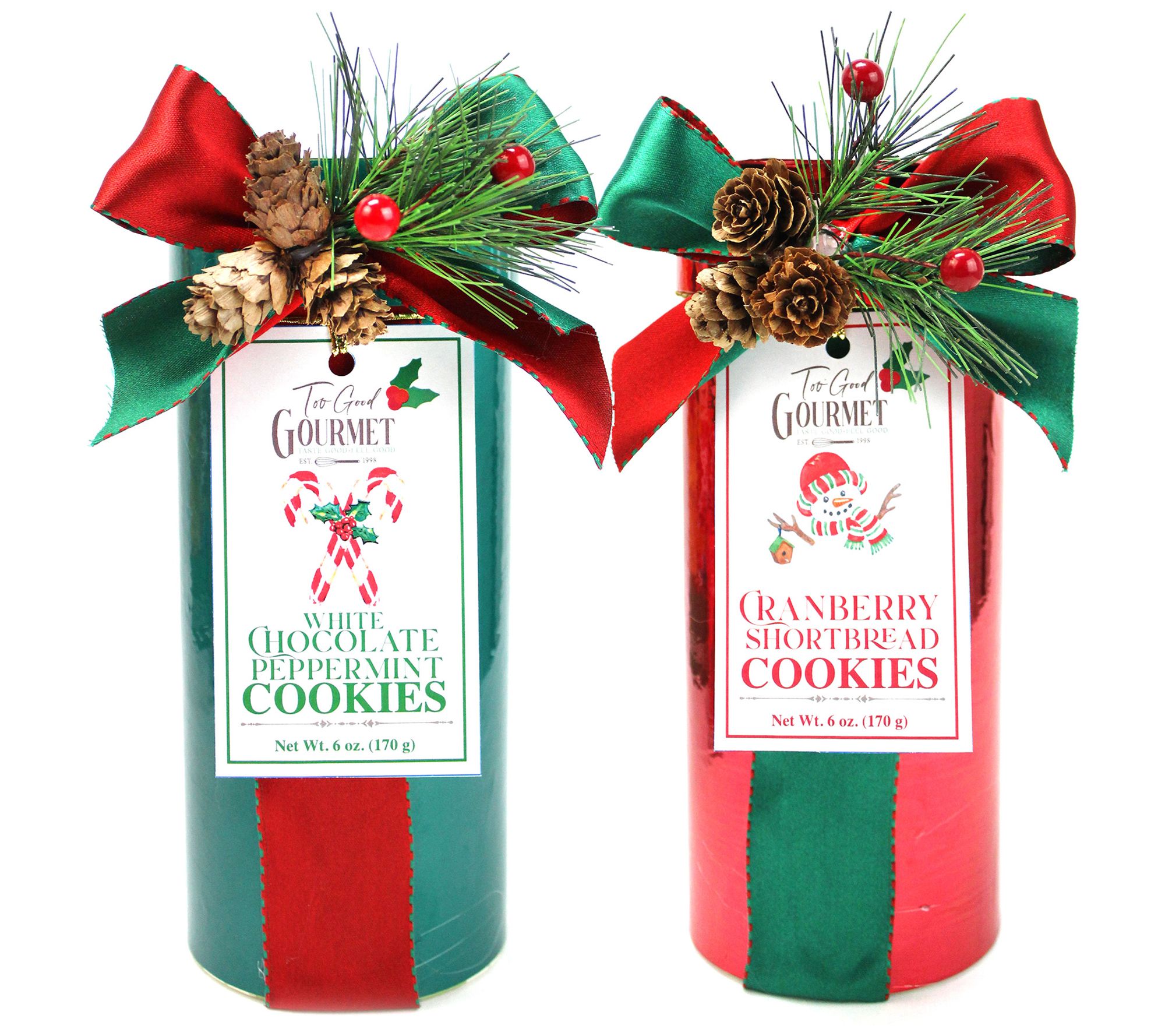 SH12/9 Too Good Gourmet Set of (2) Holiday Deco Cookie