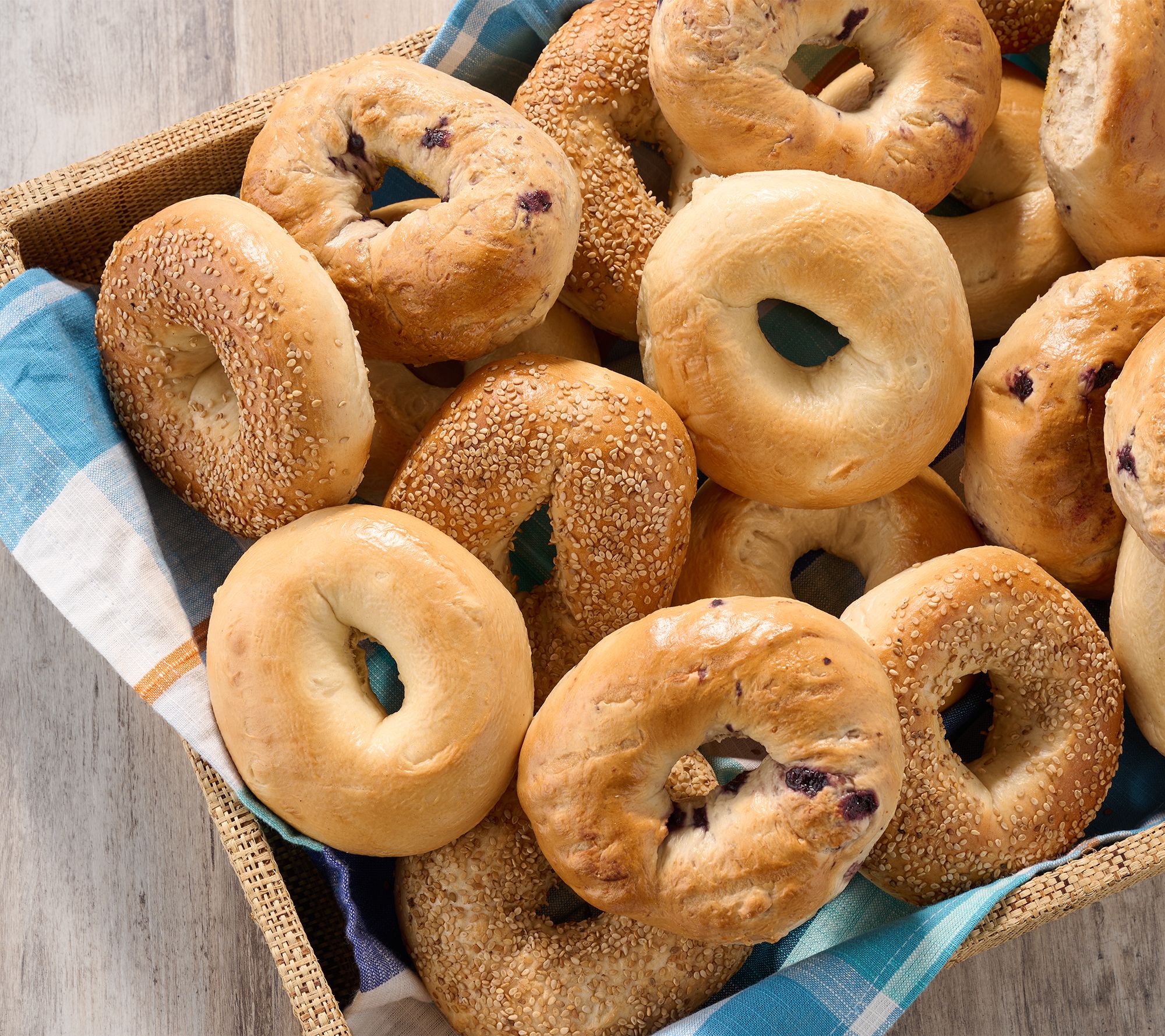 Just Bagels (18) 4oz NYC Bagels Choice of Flavor Auto-Delivery