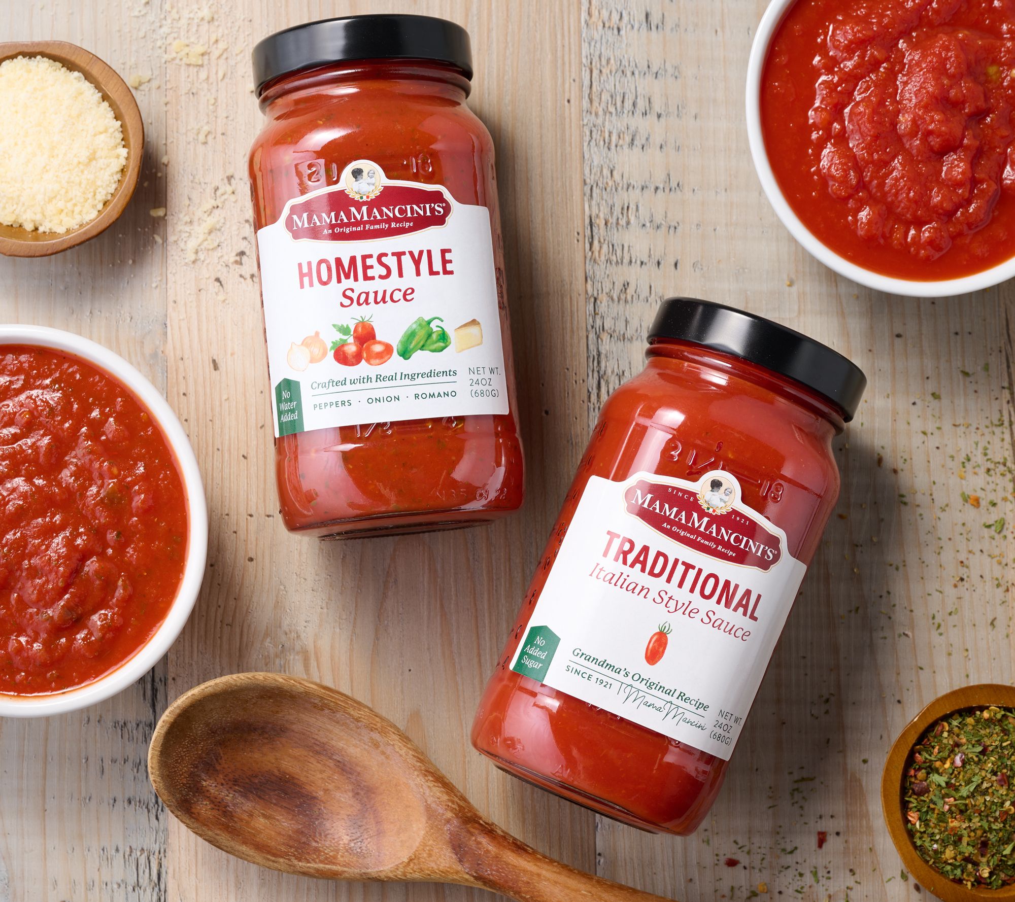  Mama Mancini's (4) 24-oz Jars of Pasta Sauce