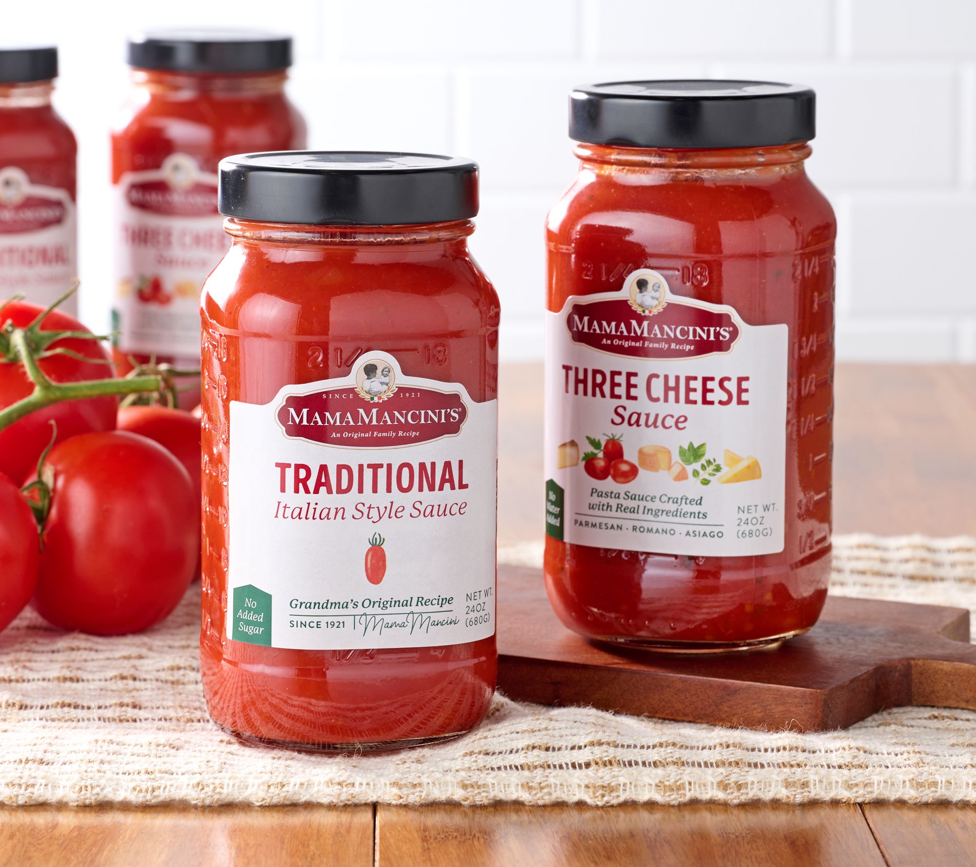 Mama Mancini's (4) 24-oz Jars of Pasta Sauce