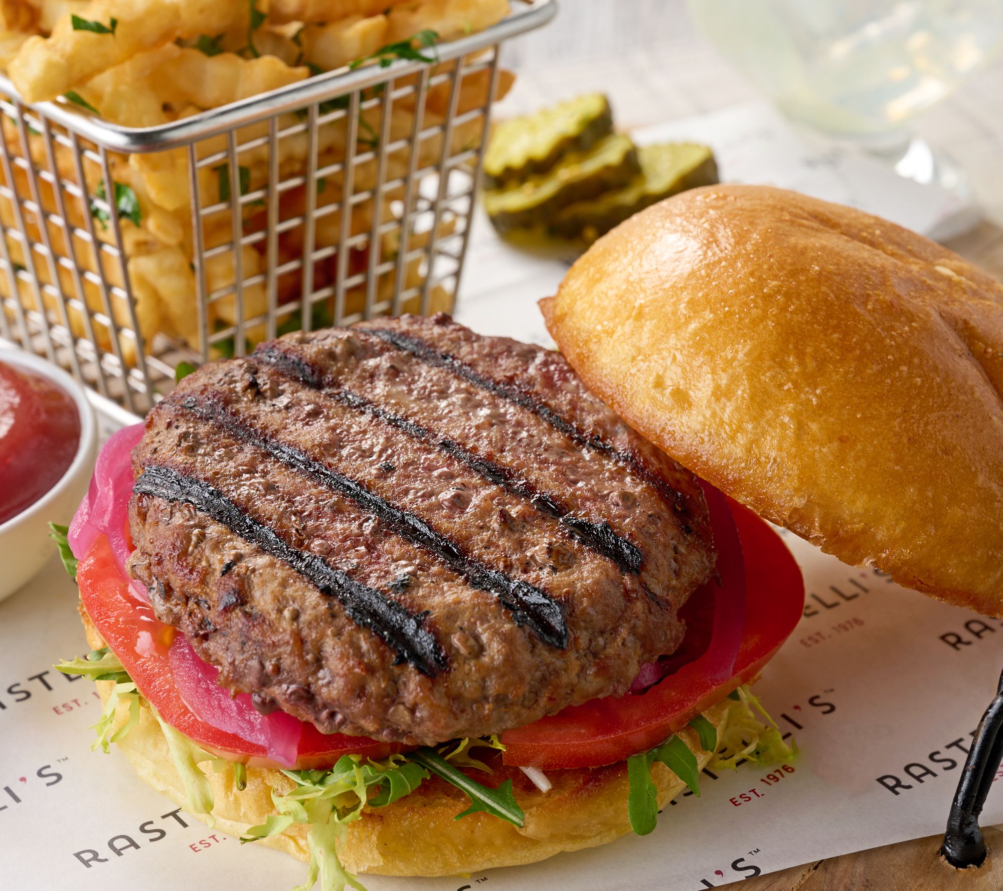 SH 5/18 Rastelli's (28) 5.33-oz Steak Burgers Auto-Delivery