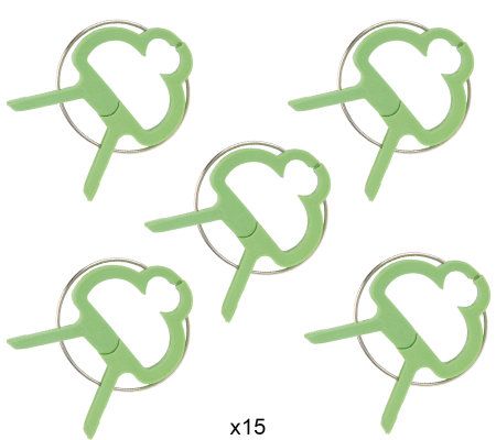 Set of 75 Small Flower Vine Multi-Use Garden Clips Garden Clips - QVC.com