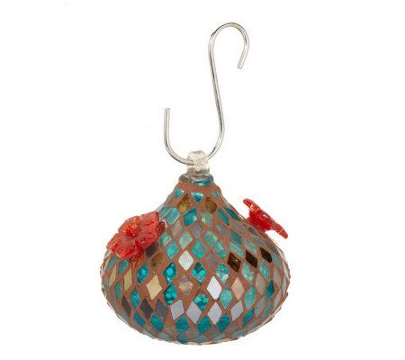 Sequin Glass Hummingbird Feeder With Hook By Bird Brain Page 1