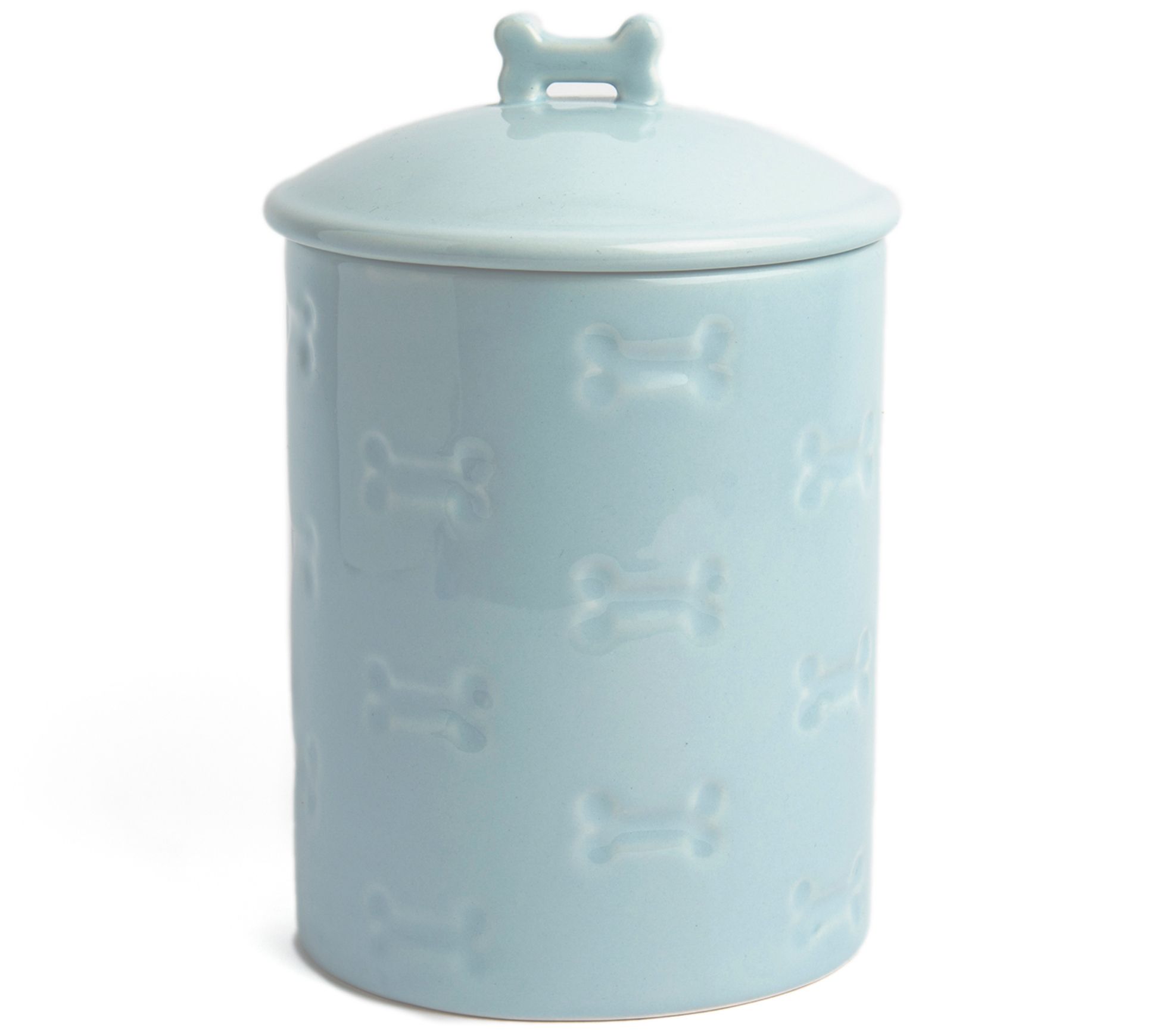 Rae Dunn Ceramic Cookie Jar, Dog Biscuit Kitchen Canister with Lid