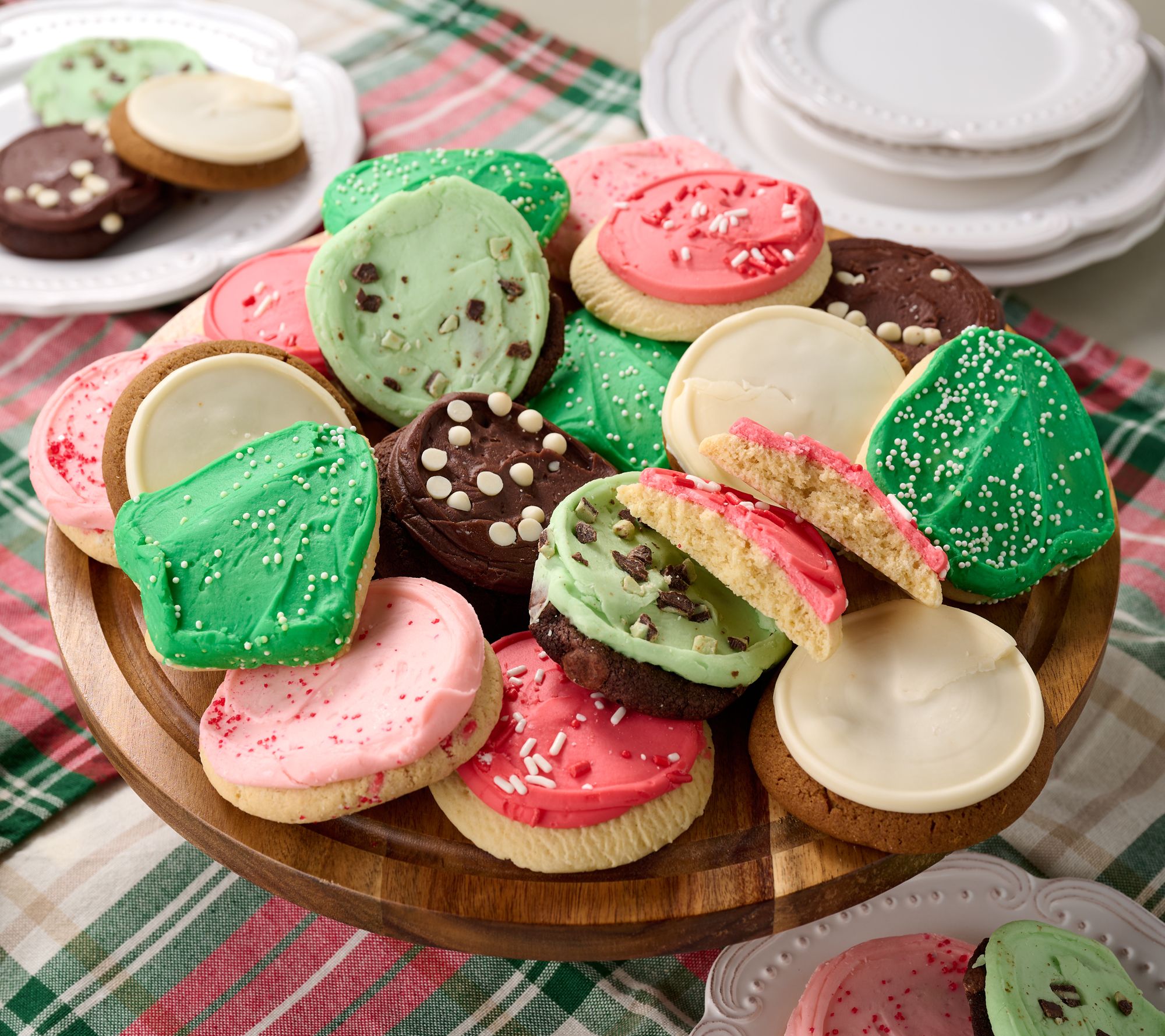SH12/8 Cheryl's 24pc Holiday Frosted Flavors Cookie Assortment