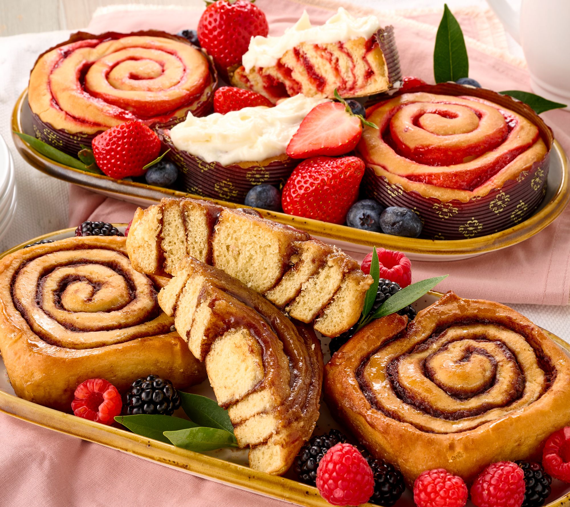 Jimmy the Baker (12) 5.6oz Sticky Buns & Strawberry Buns Assortment
