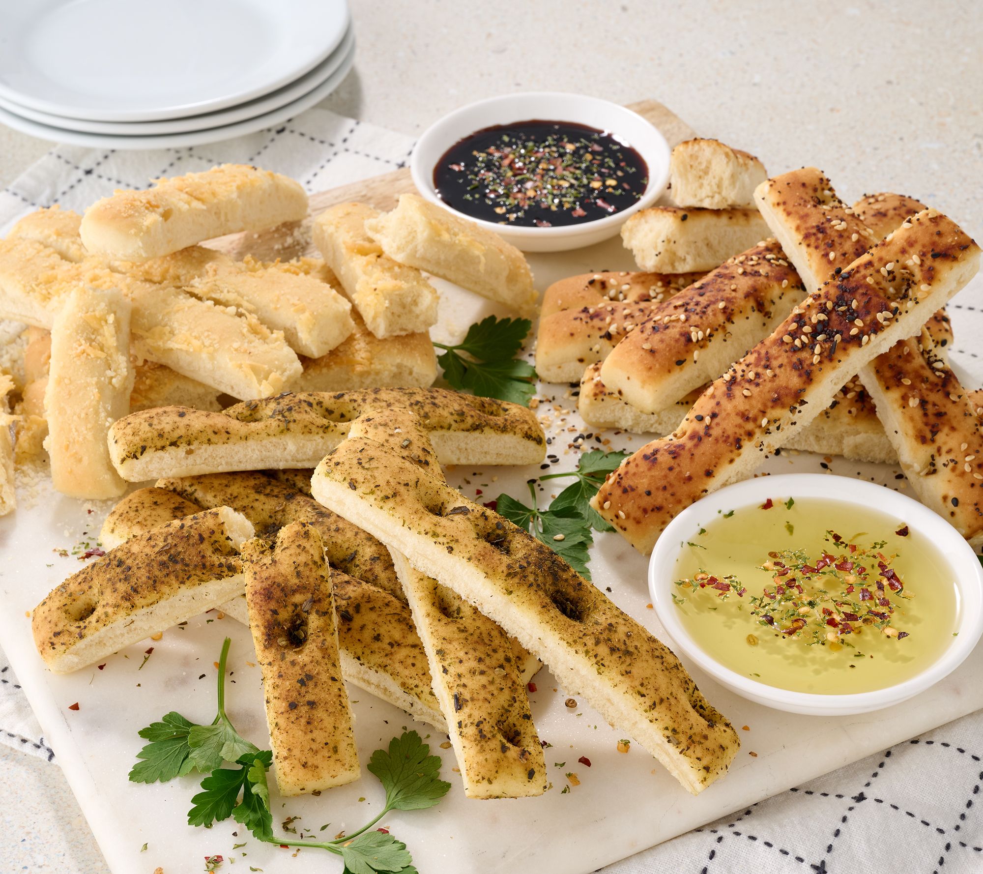 Bread & Bread 90 Count Artisan Made Focaccia Sticks