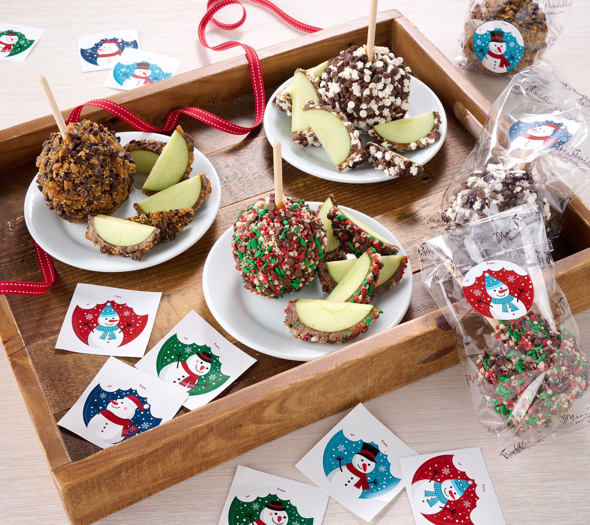SH12/7 Mrs. Prindables 9pc Individual Holiday Dessert Apples