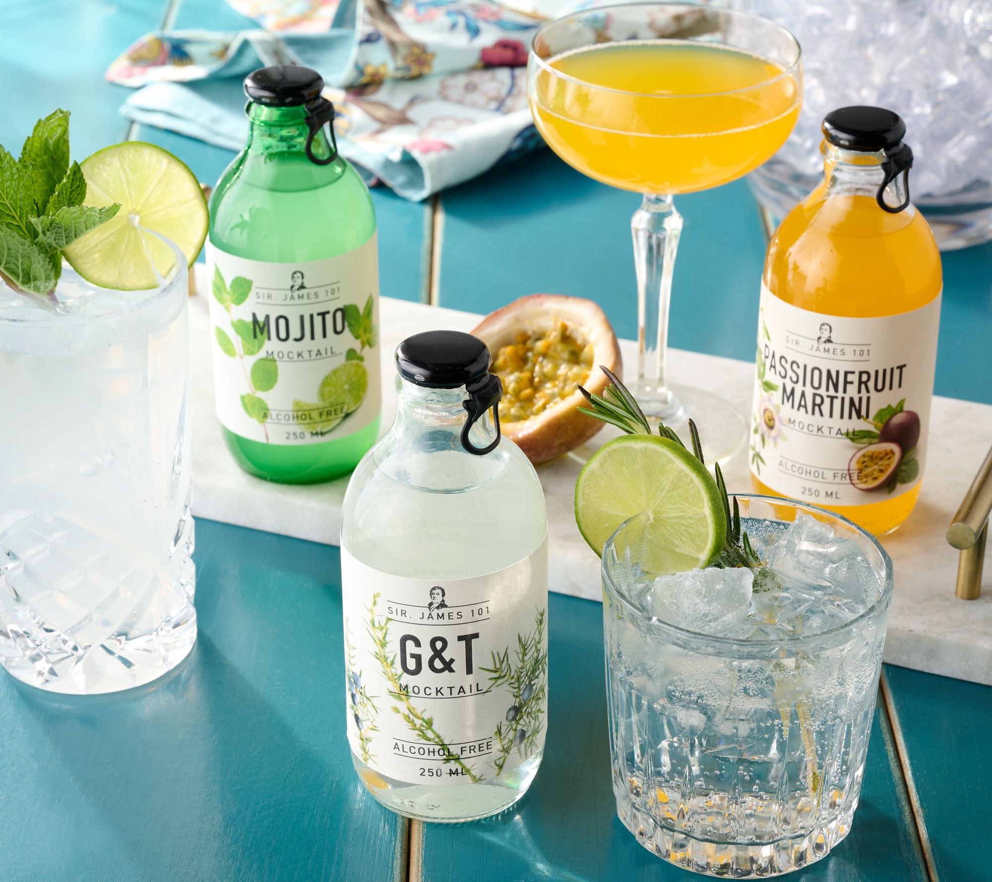 Sir. James 101 (12) Bottles Alcohol-Free Cocktails Ready to Drink
