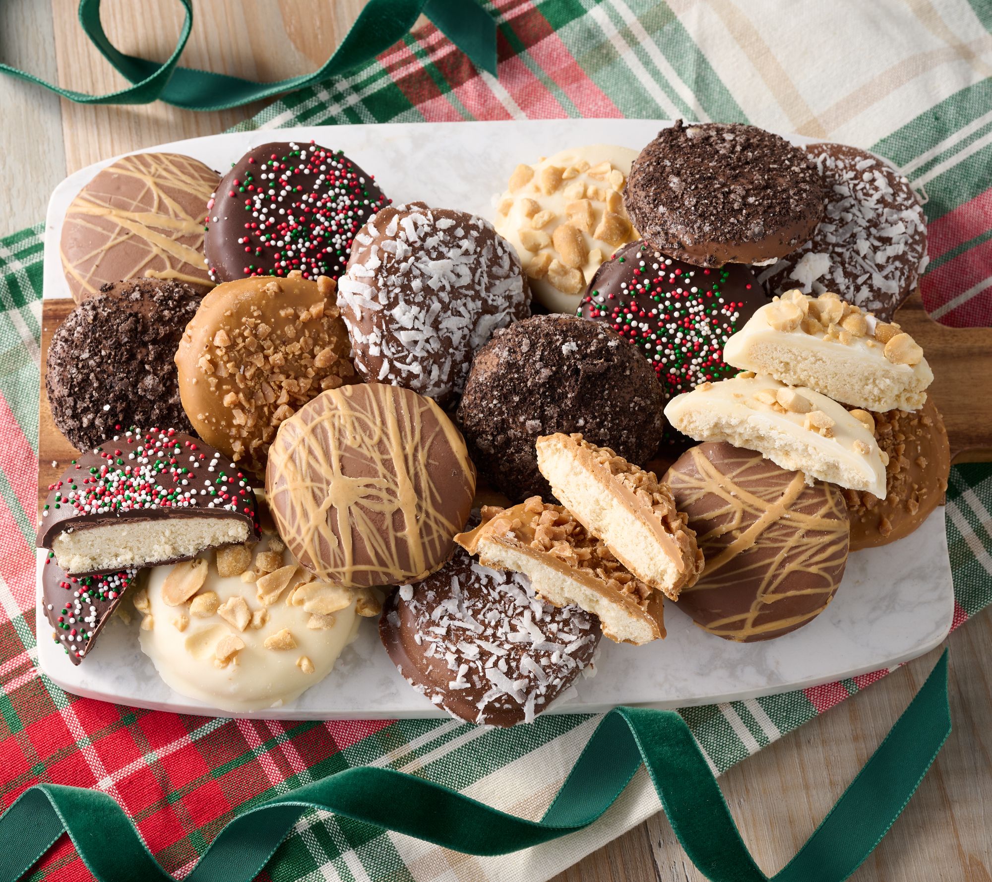 SH12/8 Landies Candies 18pc Dipped Shortbread Cookies in Box