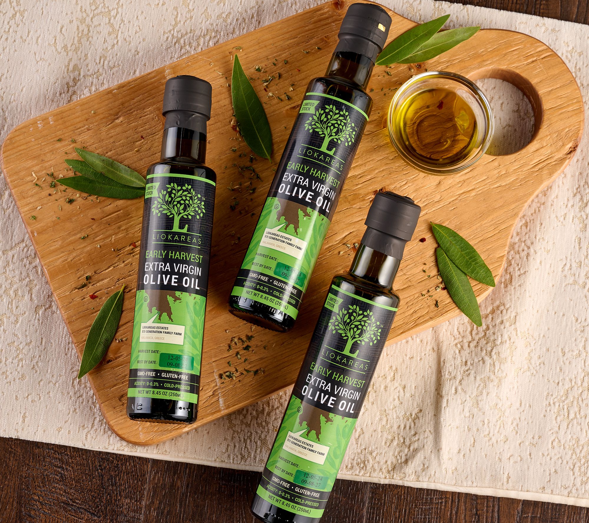 Liokareas 250ml Btl Trio Premium Greek Extra Virgin Olive Oil