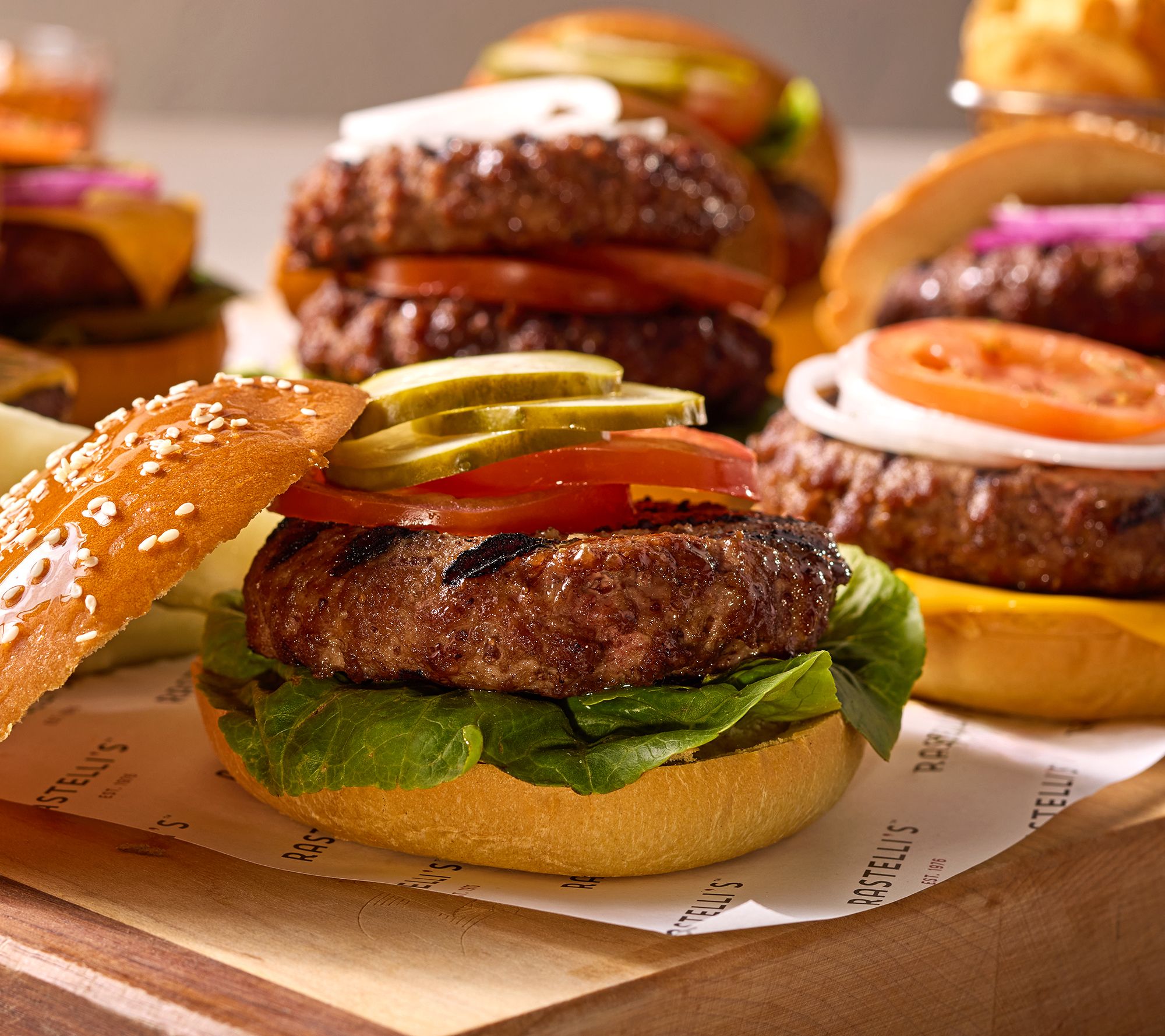 SH 6/22 Rastelli's (14) 5.33-oz Private Stock Steak Burgers