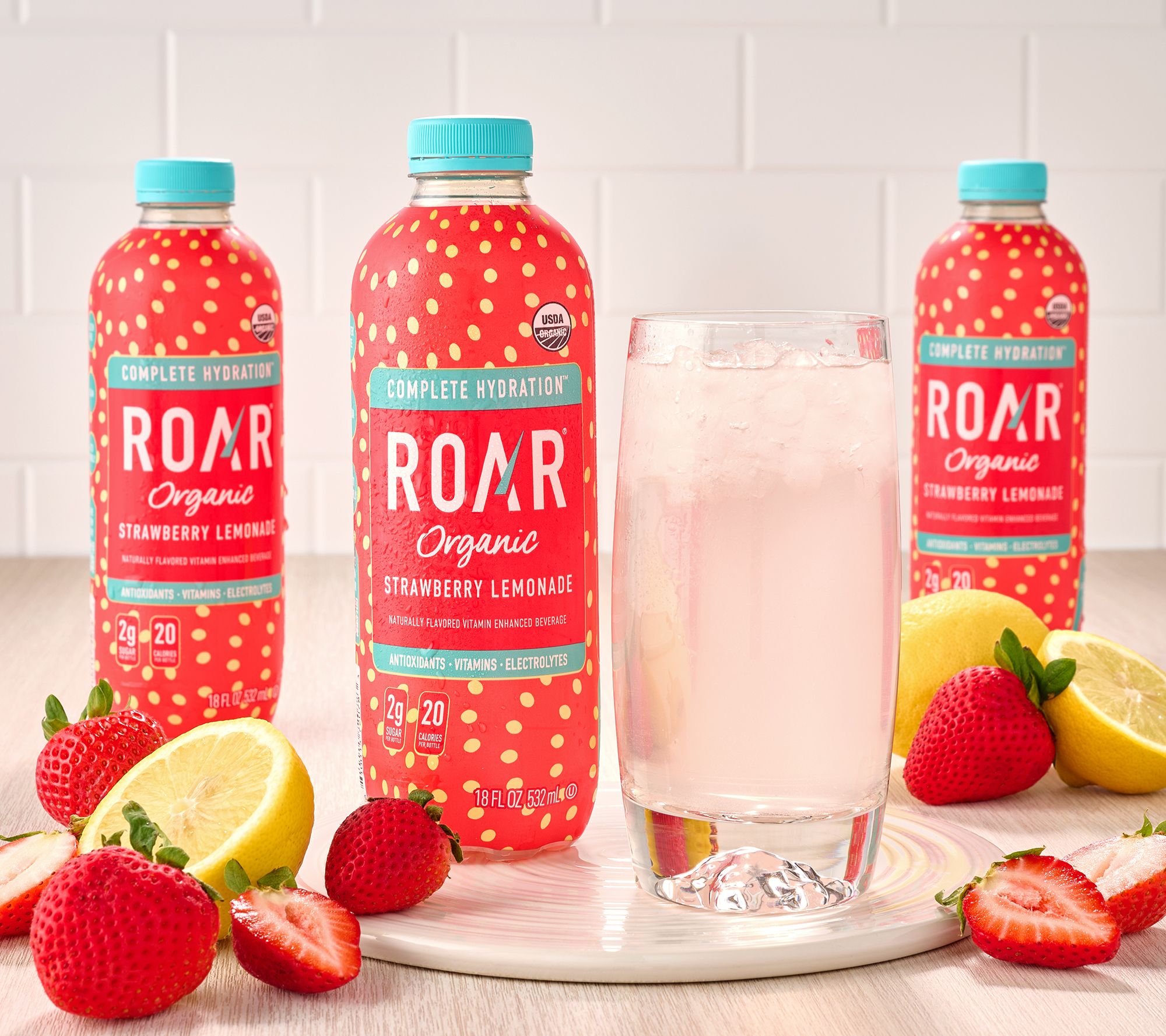 Roar Organic (12) 18-oz Btls Summertime Favorite Beverages