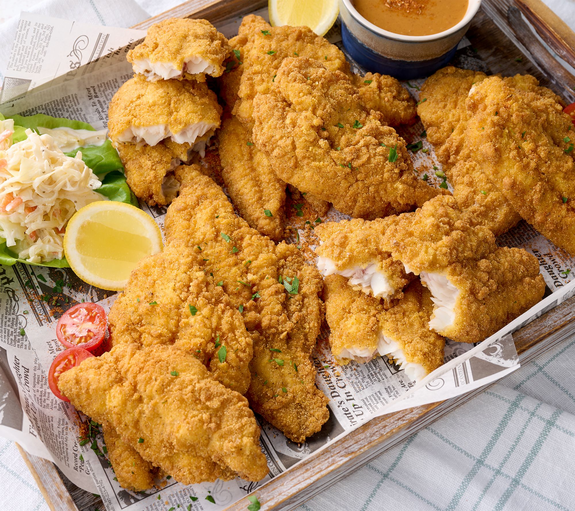 SH 8/31 Corky's BBQ 8-lbs Lightly Breaded Catfish Fillets