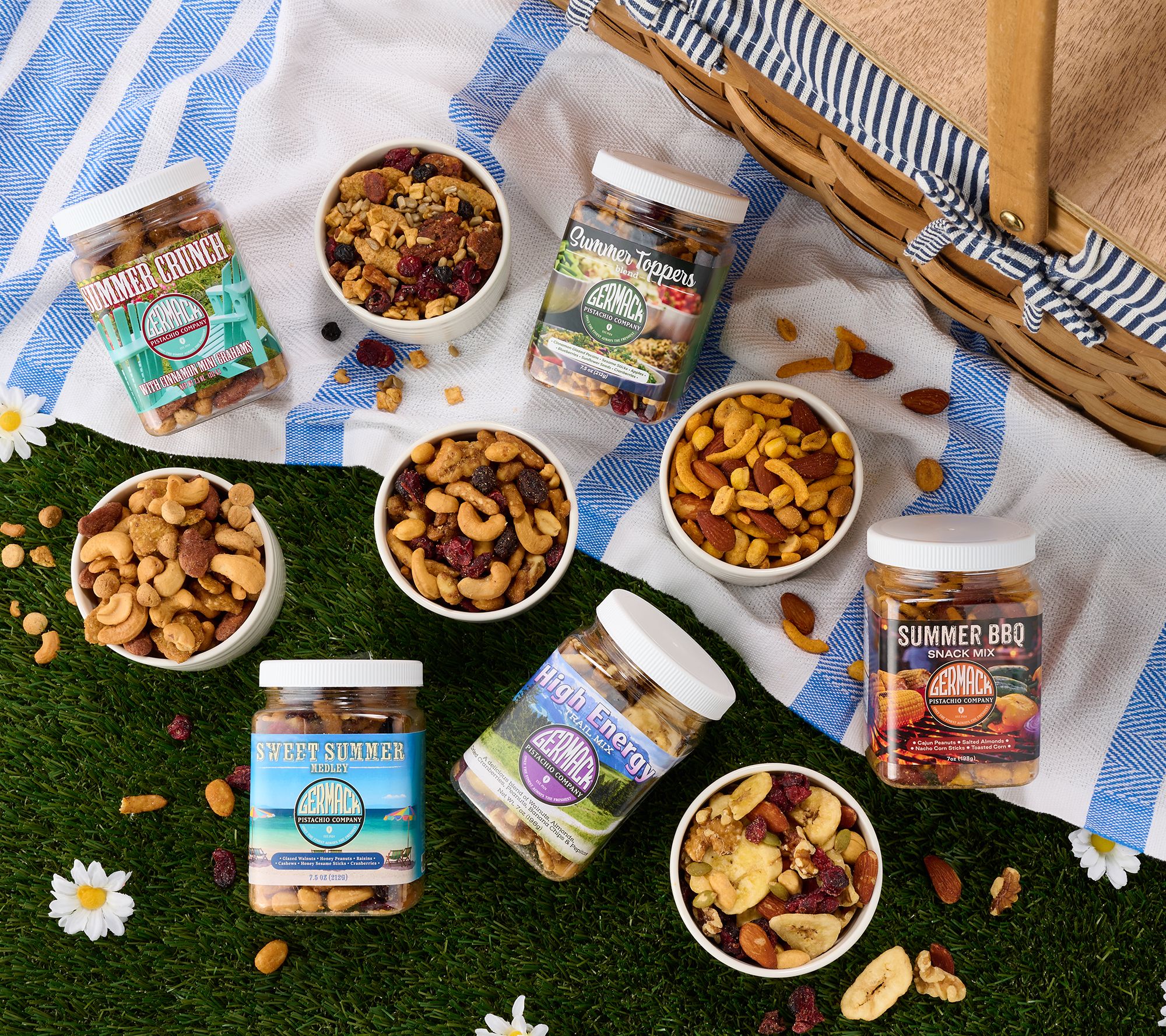 Germack (5) Mini Jars Summer Nut Mixes Auto-Delivery