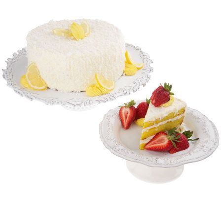 Balboa Desserts 3lb. Mom's Lemon Coconut Layer Cake Steakburgers - QVC.com