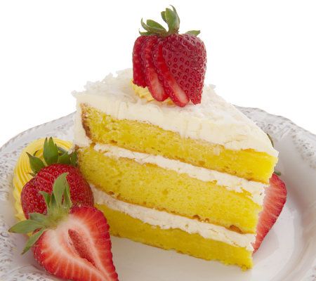 Balboa Desserts 3lb. Mom's Lemon Coconut Layer Cake Steakburgers - QVC.com