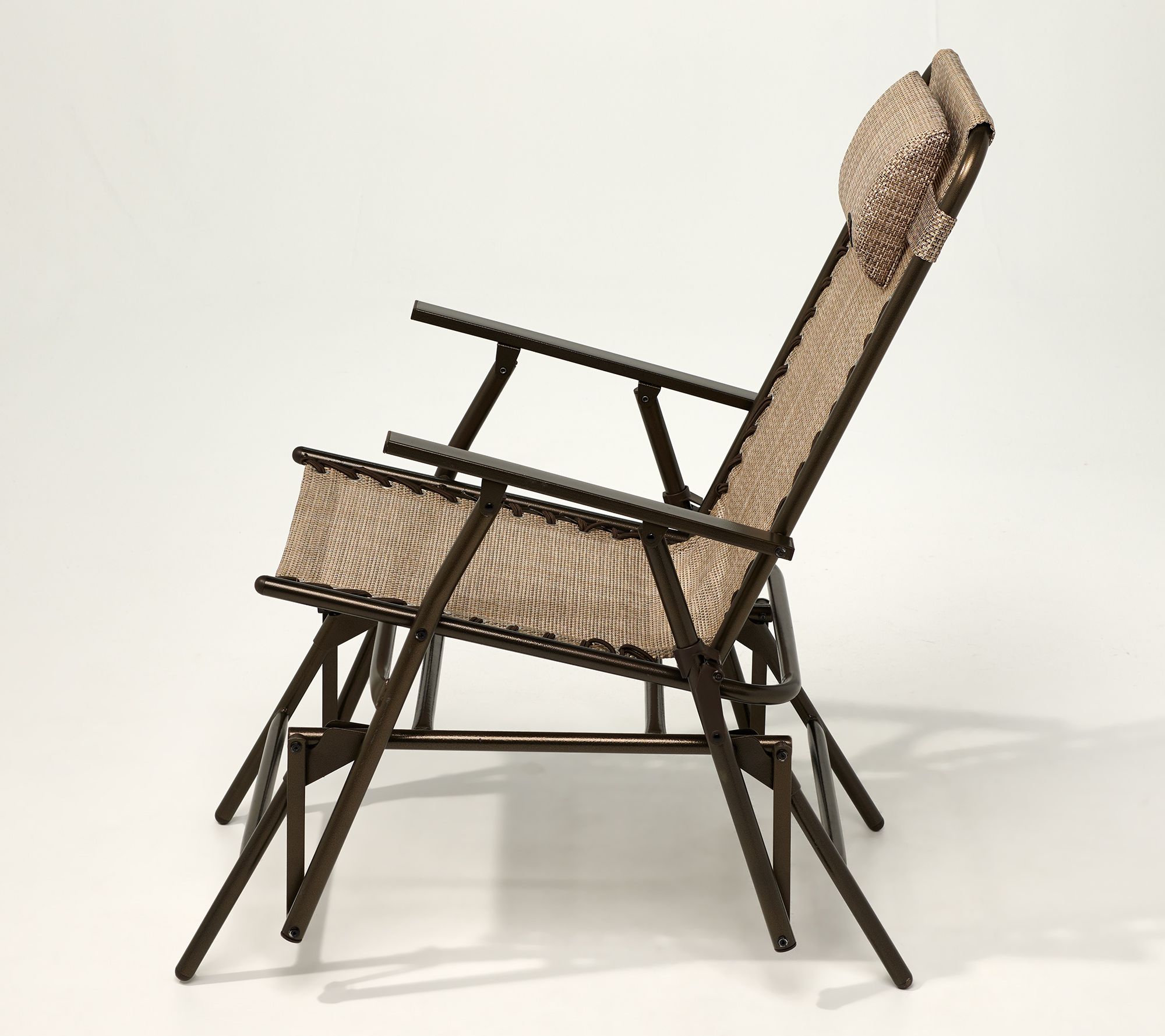 Bliss Hammocks Glider Rocker Chair with Headrest Pillow Headrest Pilow