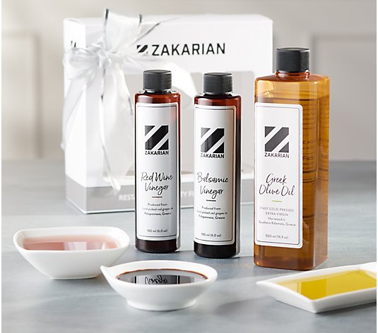 Geoffrey Zakarian Oil & Vinegar Trio in Gift Box