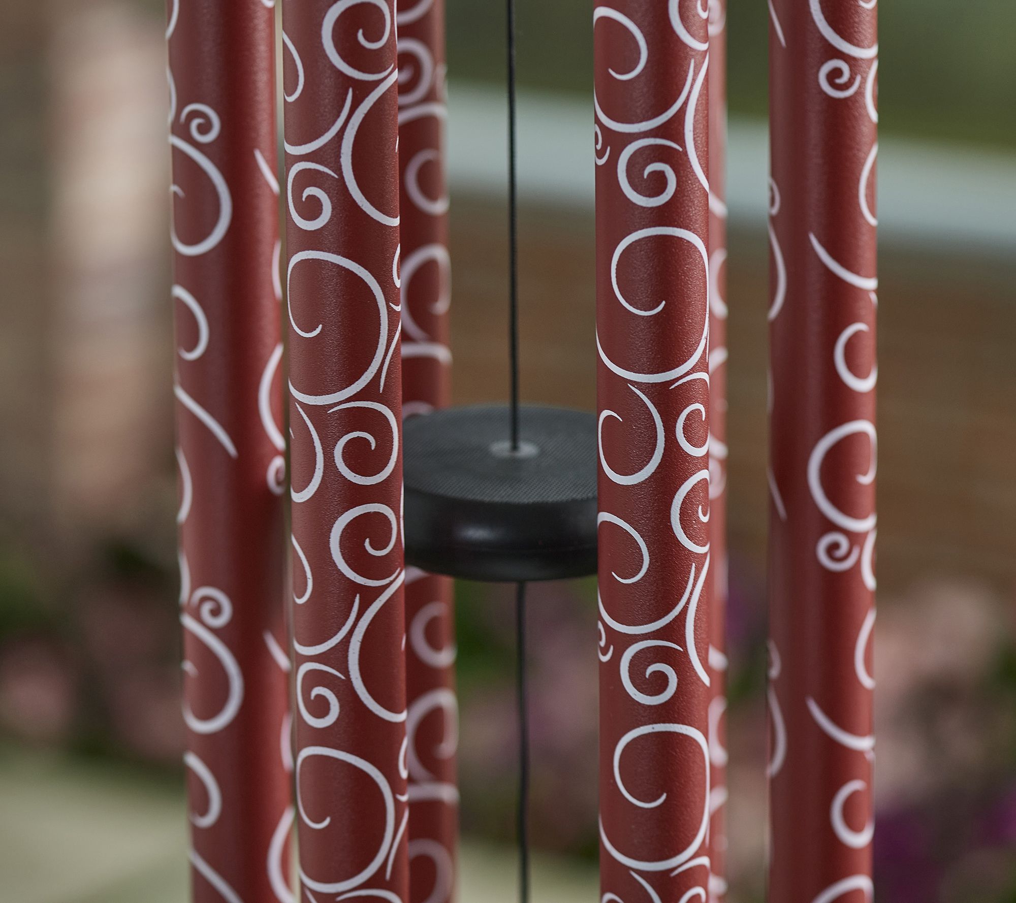 Marigold Six Bell Hand Tuned Wind Chimes w/ Scroll Design