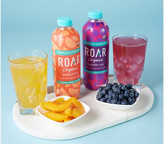 Roar Organics 24 Bottles Electrolyte Infused Drinks Auto-Delivery