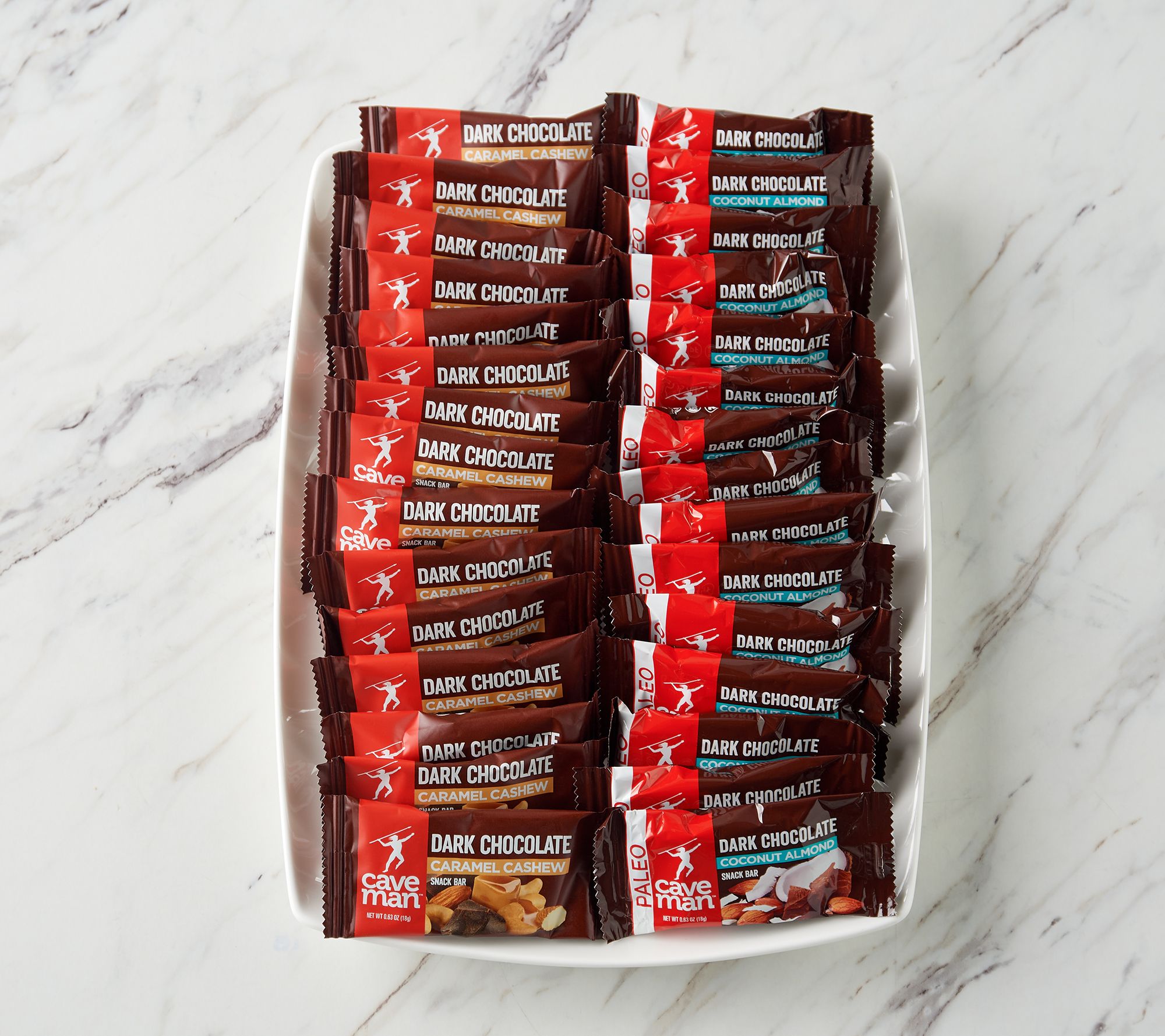 Caveman Foods 30-Count Snack Size Chocolate & Nut Nutrition Bars - QVC.com