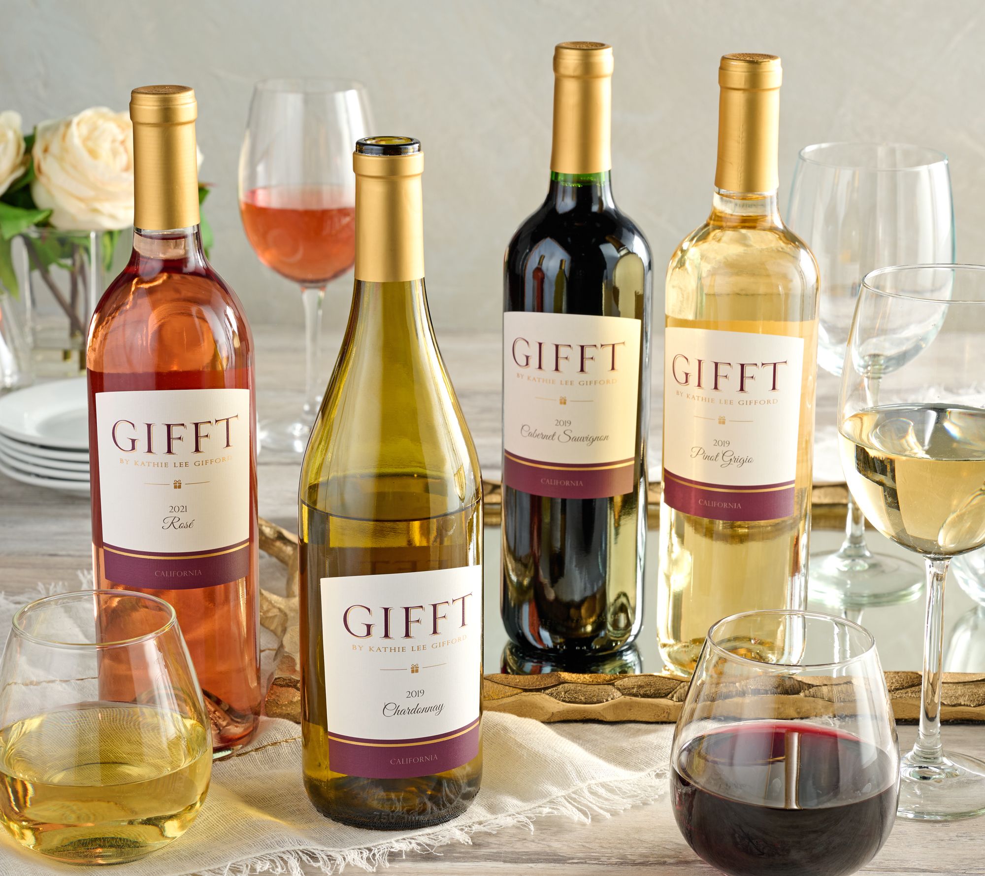 Kathie Lee Gifford GIFFT 3 or 12 Bottle Wine Set by VWE