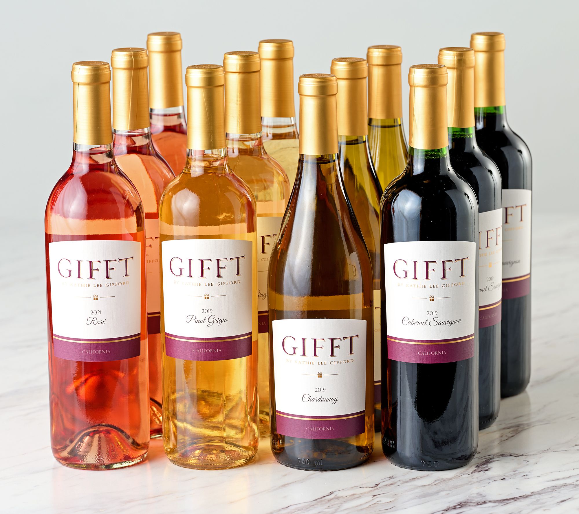 Kathie Lee Gifford GIFFT 3 or 12 Bottle Wine Set by VWE