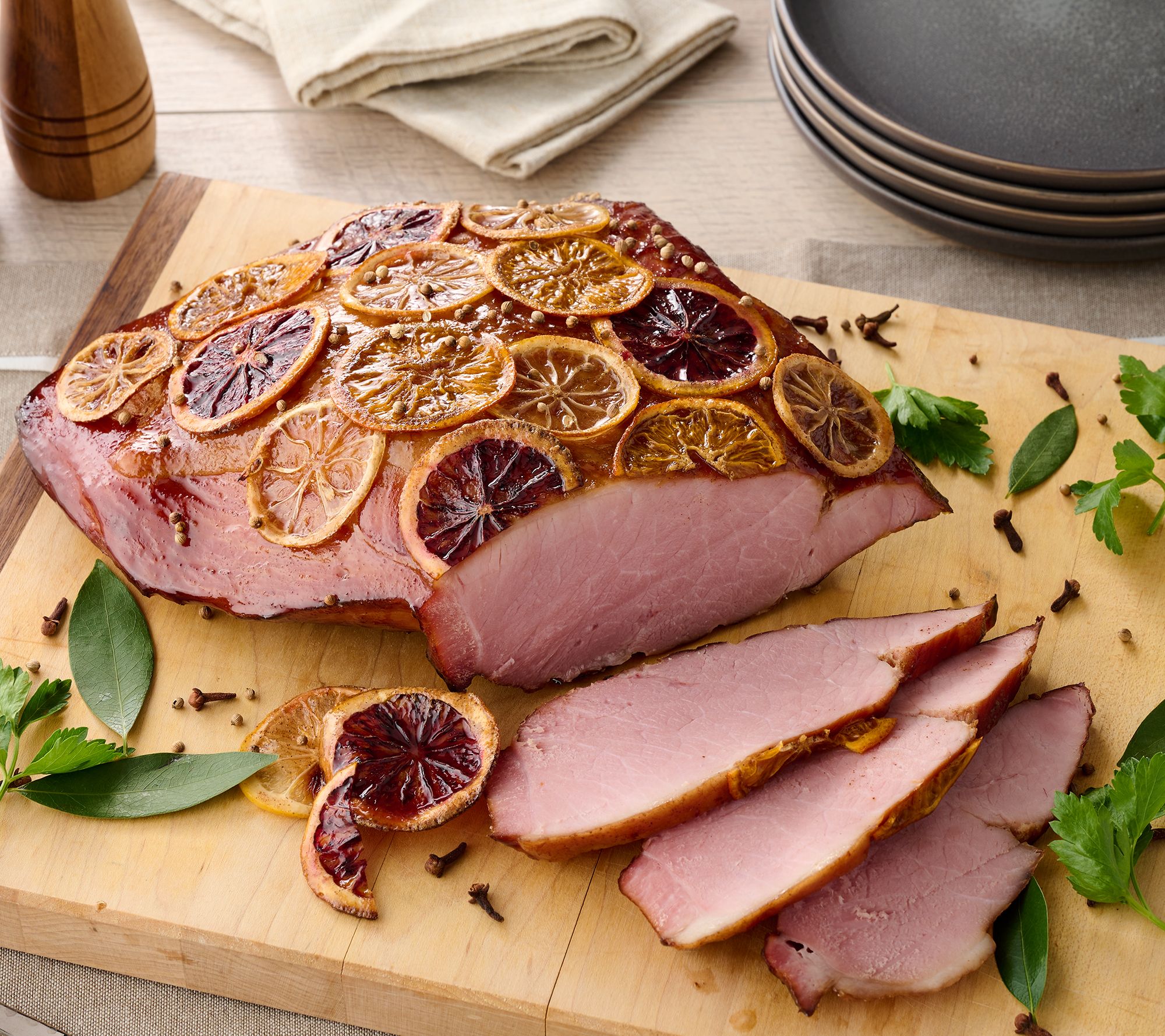 Rastelli's 4-lb Fully Cooked Boneless Carver Ham with Glaze