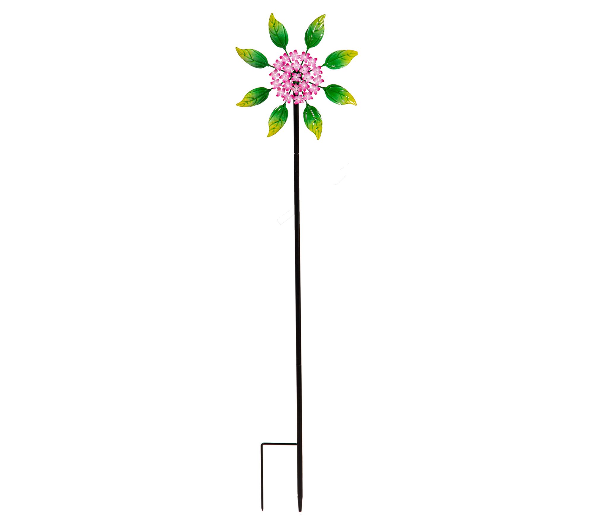  Plow & Hearth 48" Tall Hydrangea Wind Spinner