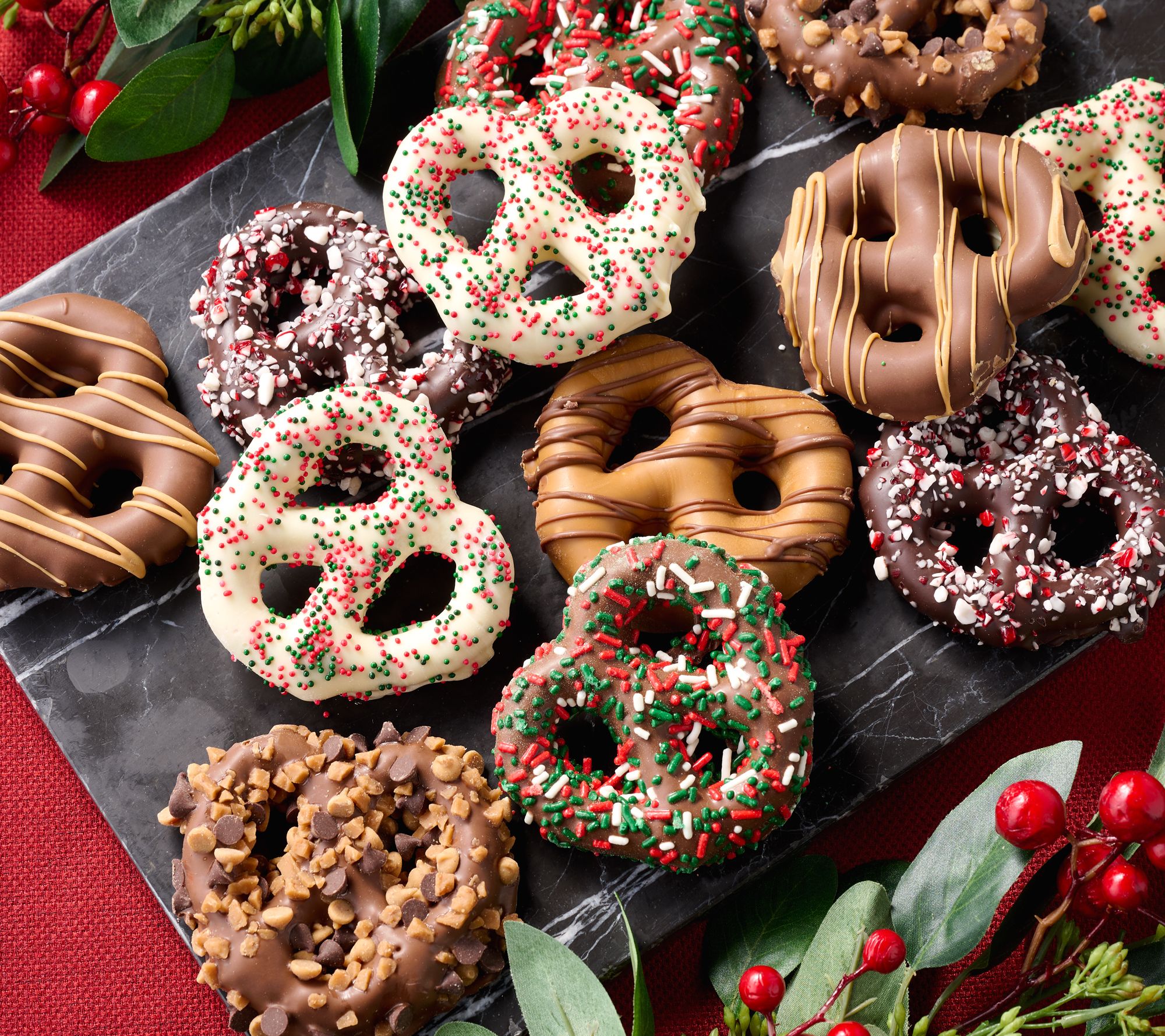 Landies Candies 20pc Double Drenched Pretzels with Duets