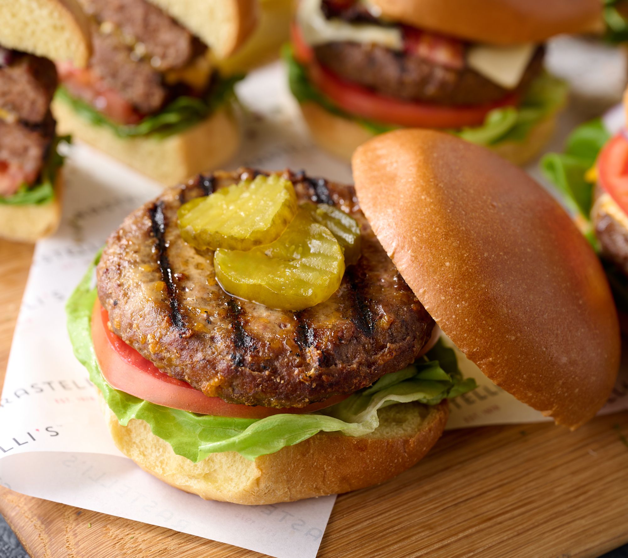 Rastelli's (12) 5.33-oz. Wagyu Beef and Cheddar Burgers