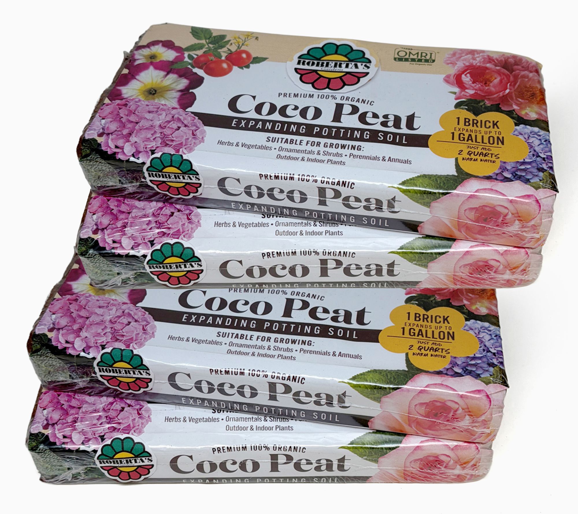 SH WK 9/14 Roberta's 4 pc. Coco Peat Soil Bricks